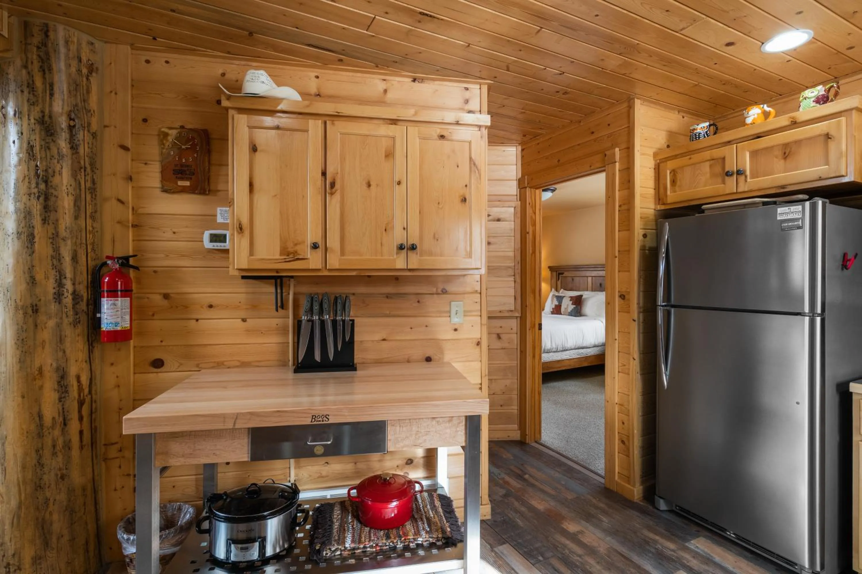 kitchen in Mule Deer Cabin