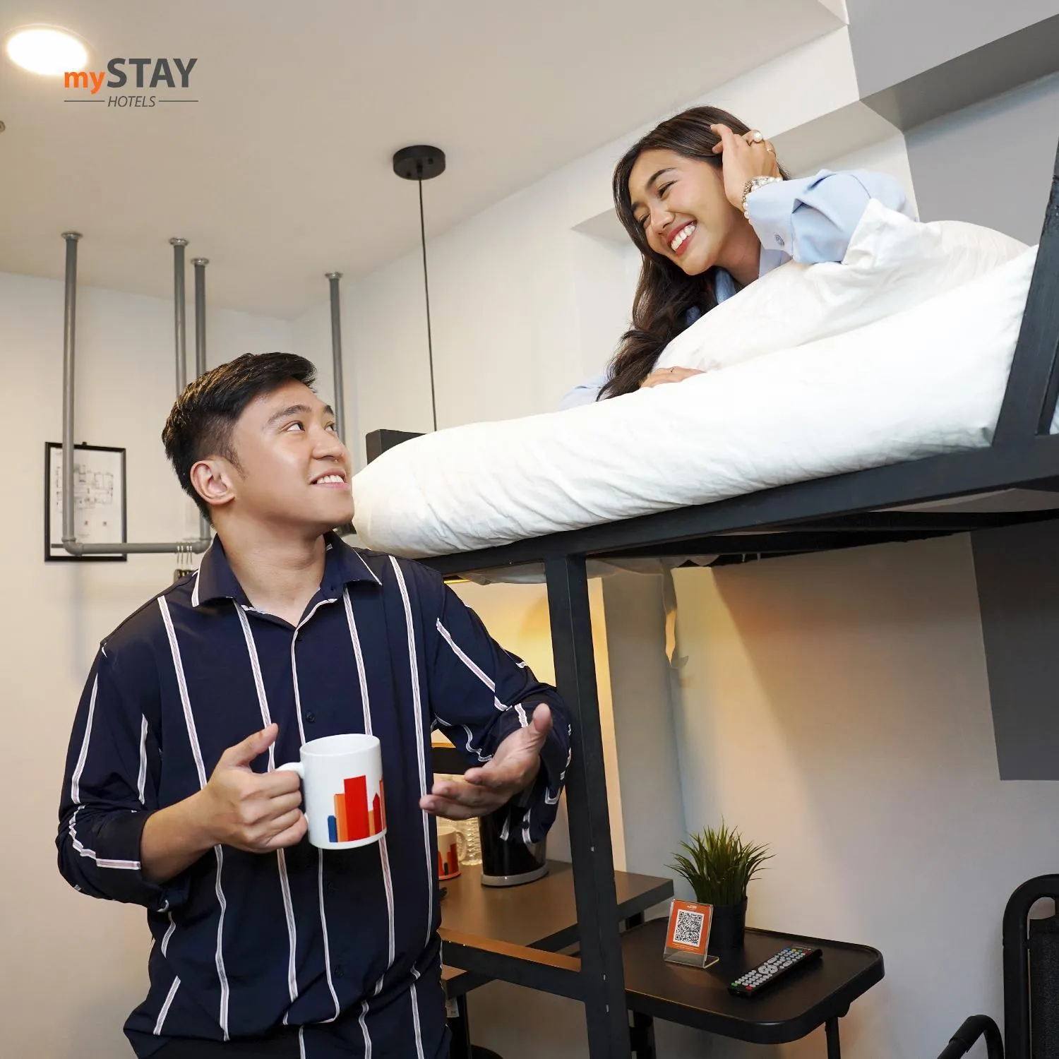 Bed in mySTAY Hotel BGC North