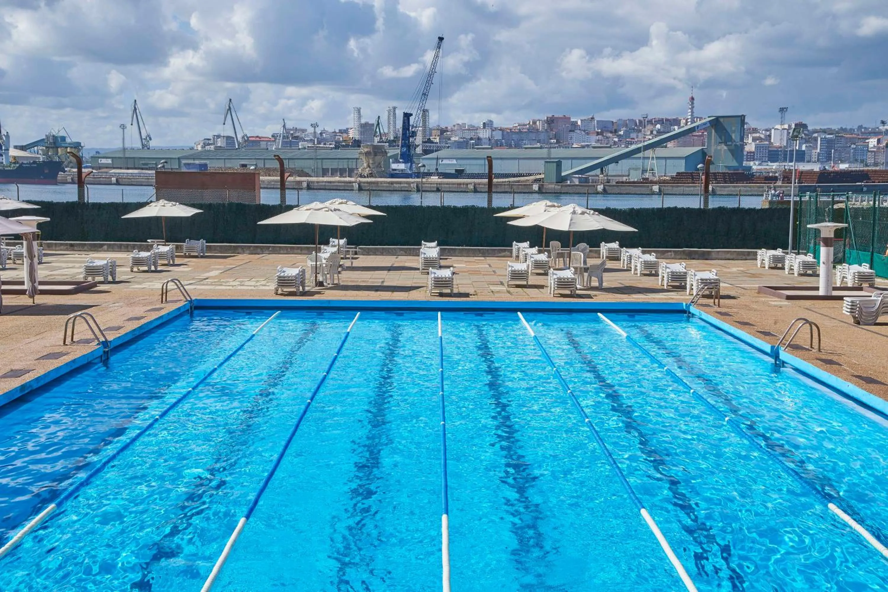Pool view in NH Collection A Coruña Finisterre