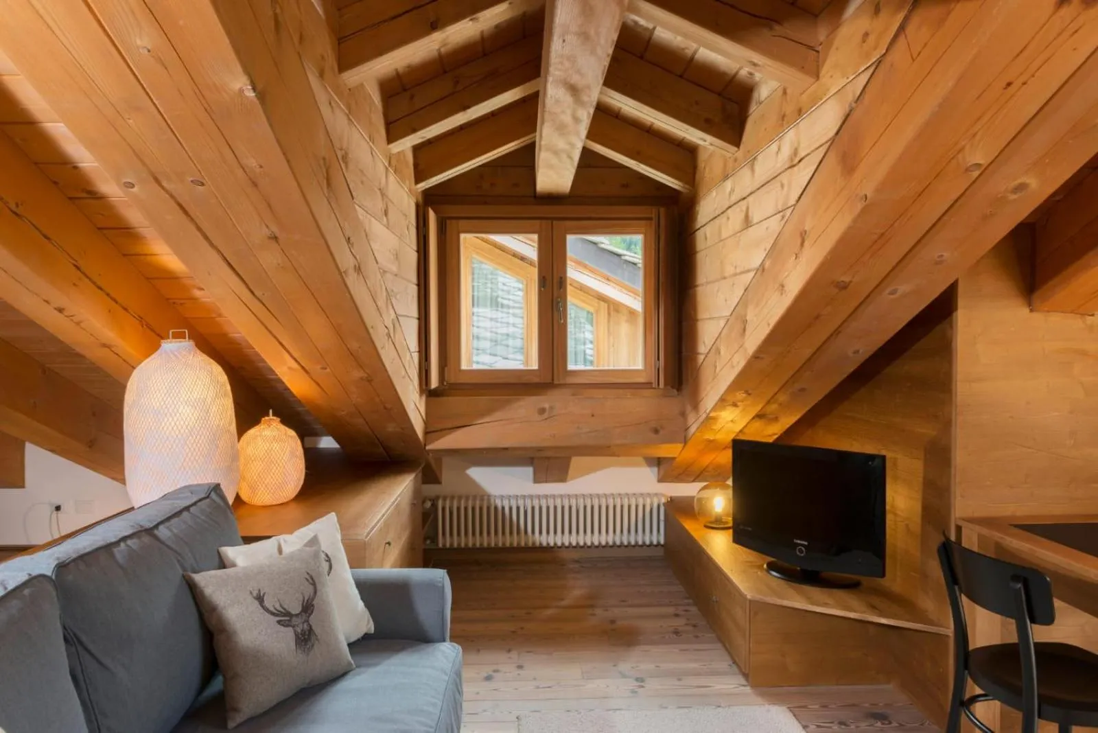 Bed in Appartamento Jardin des Alpes.