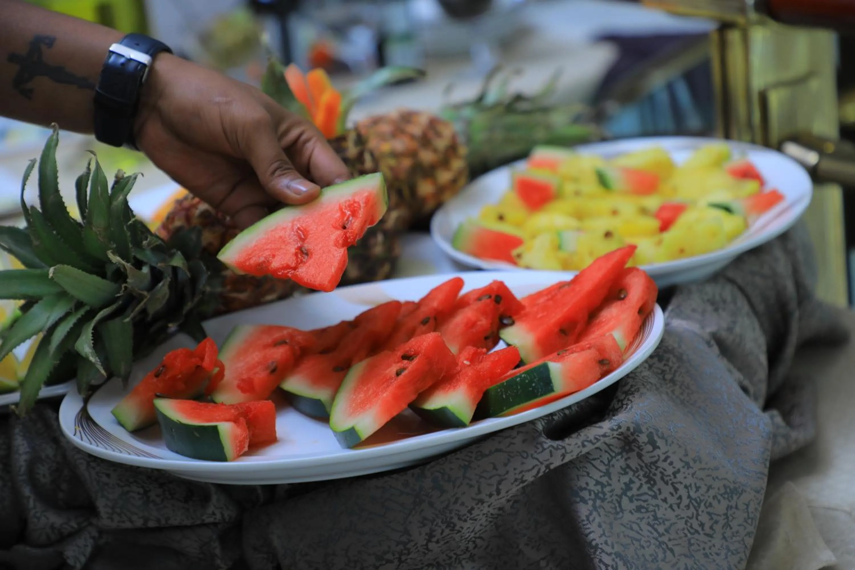 Buffet breakfast in Sidra International Hotel