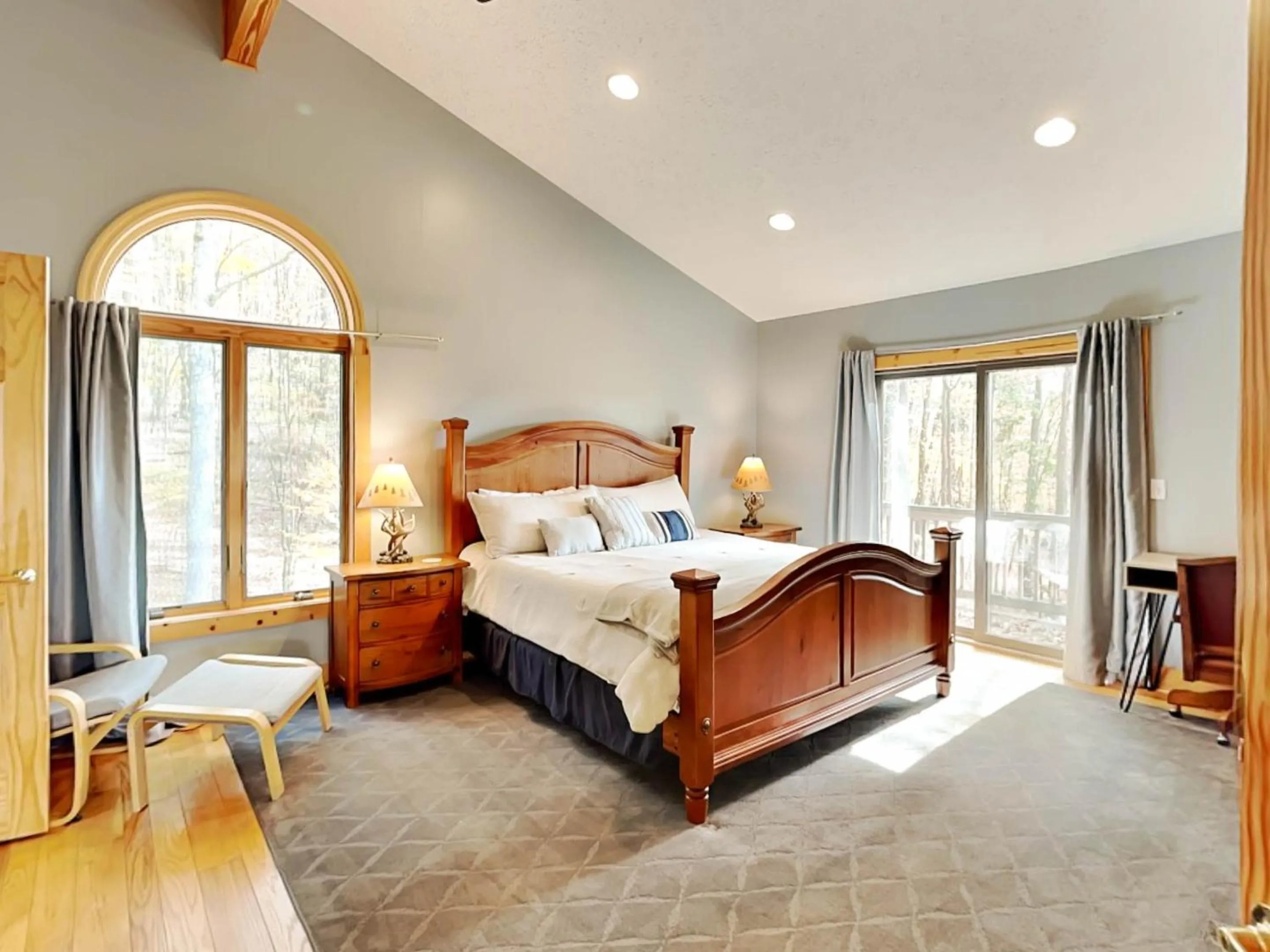 Bed in High Country Home