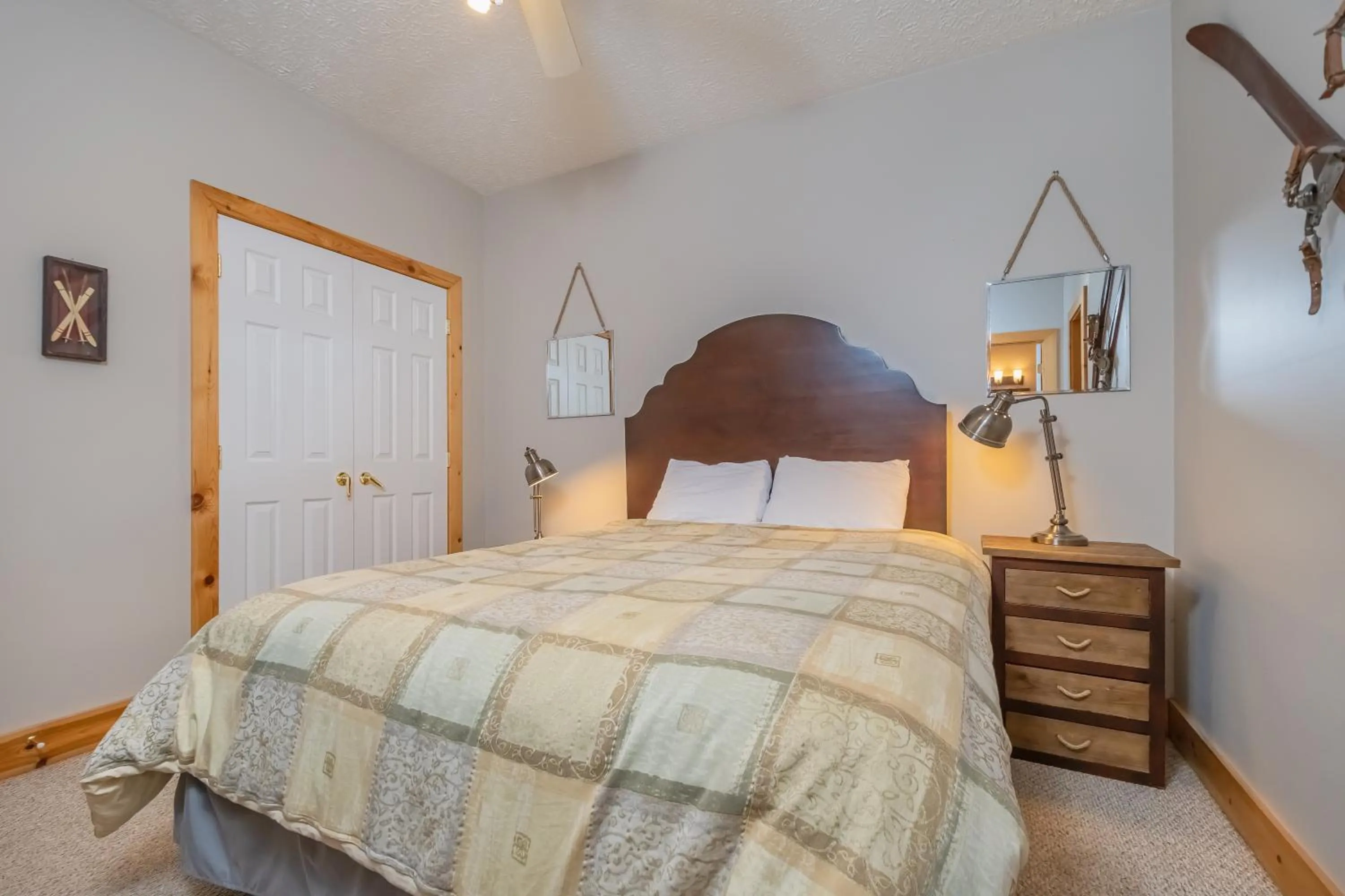 Bed in High Country Home