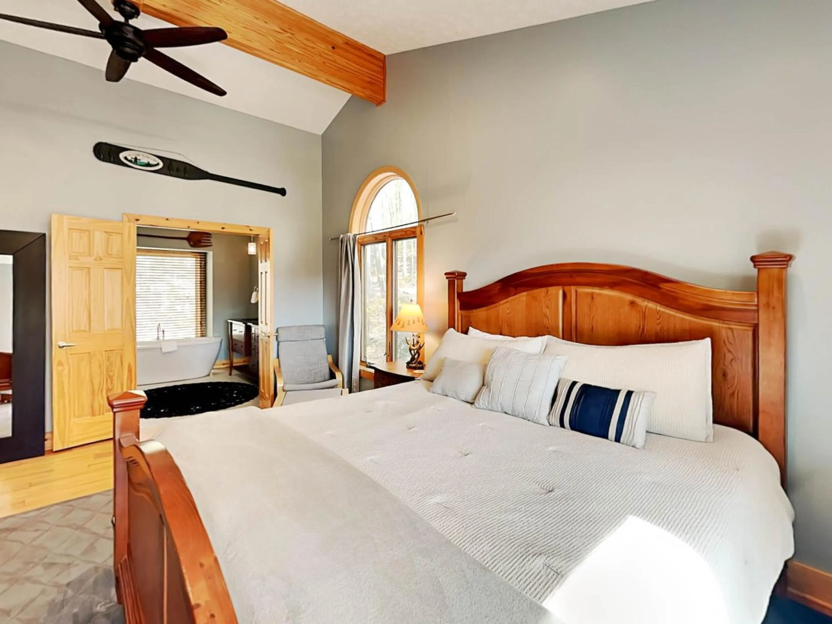 Bed in High Country Home