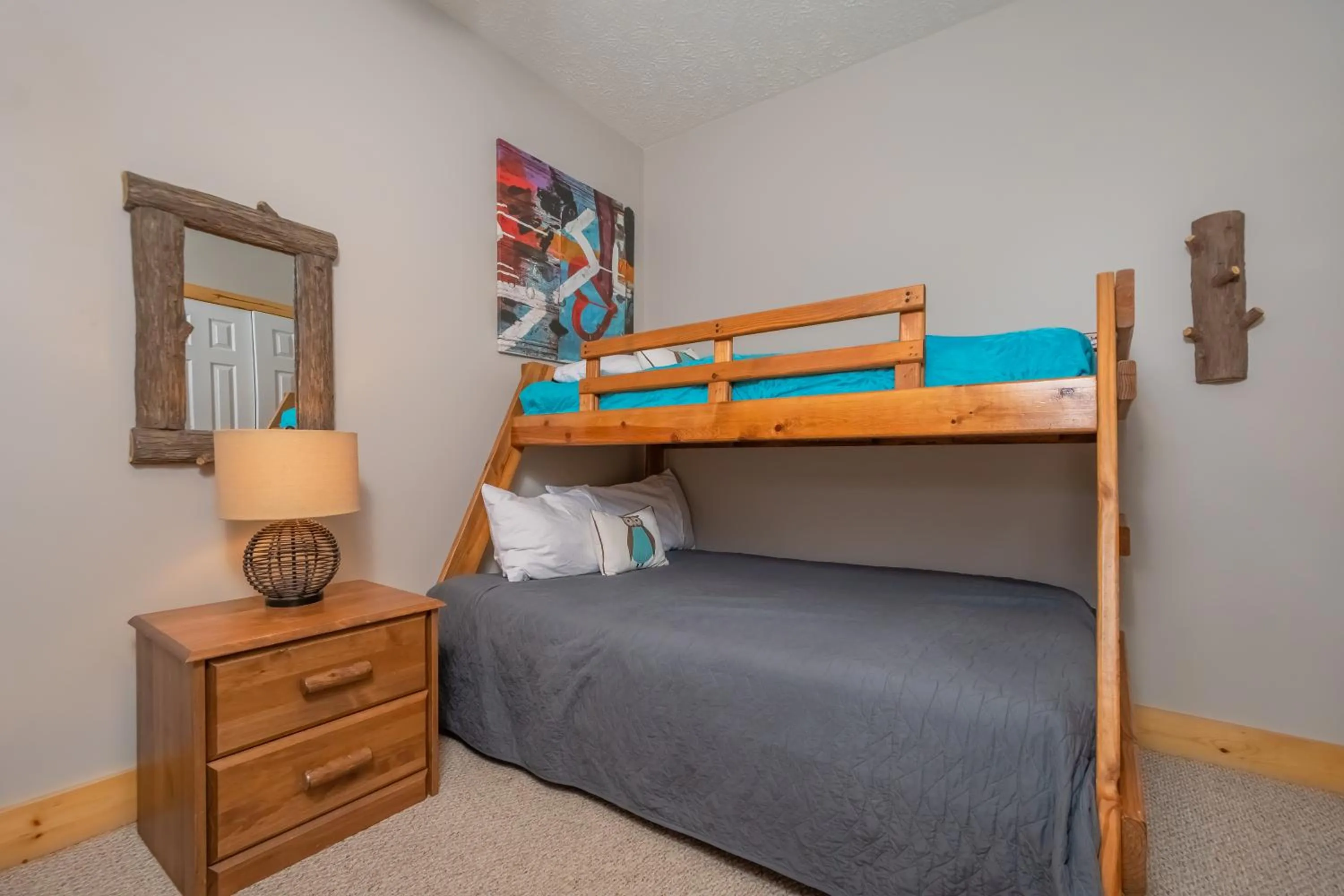 Bed in High Country Home