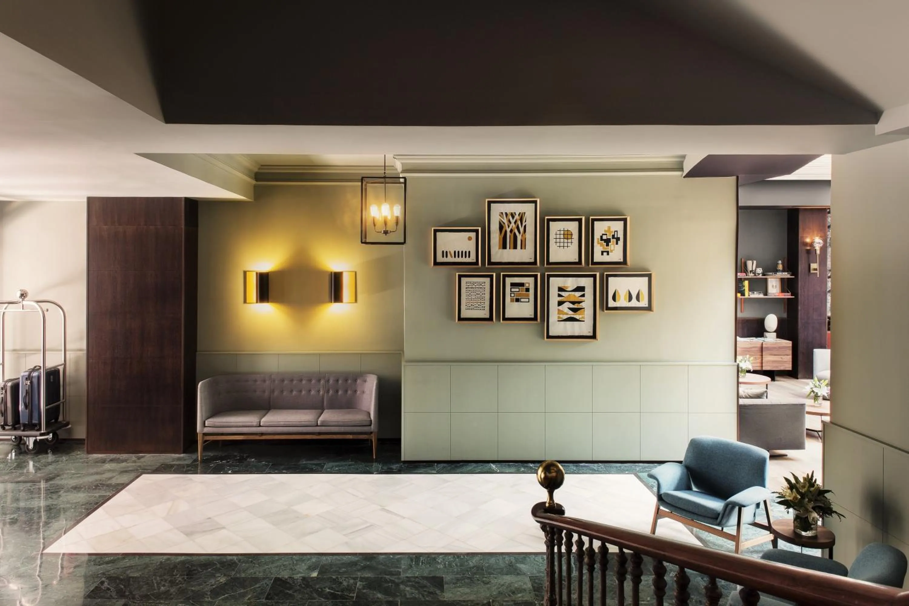 Lobby or reception in TÓTEM Madrid, a Small Luxury Hotel of the World