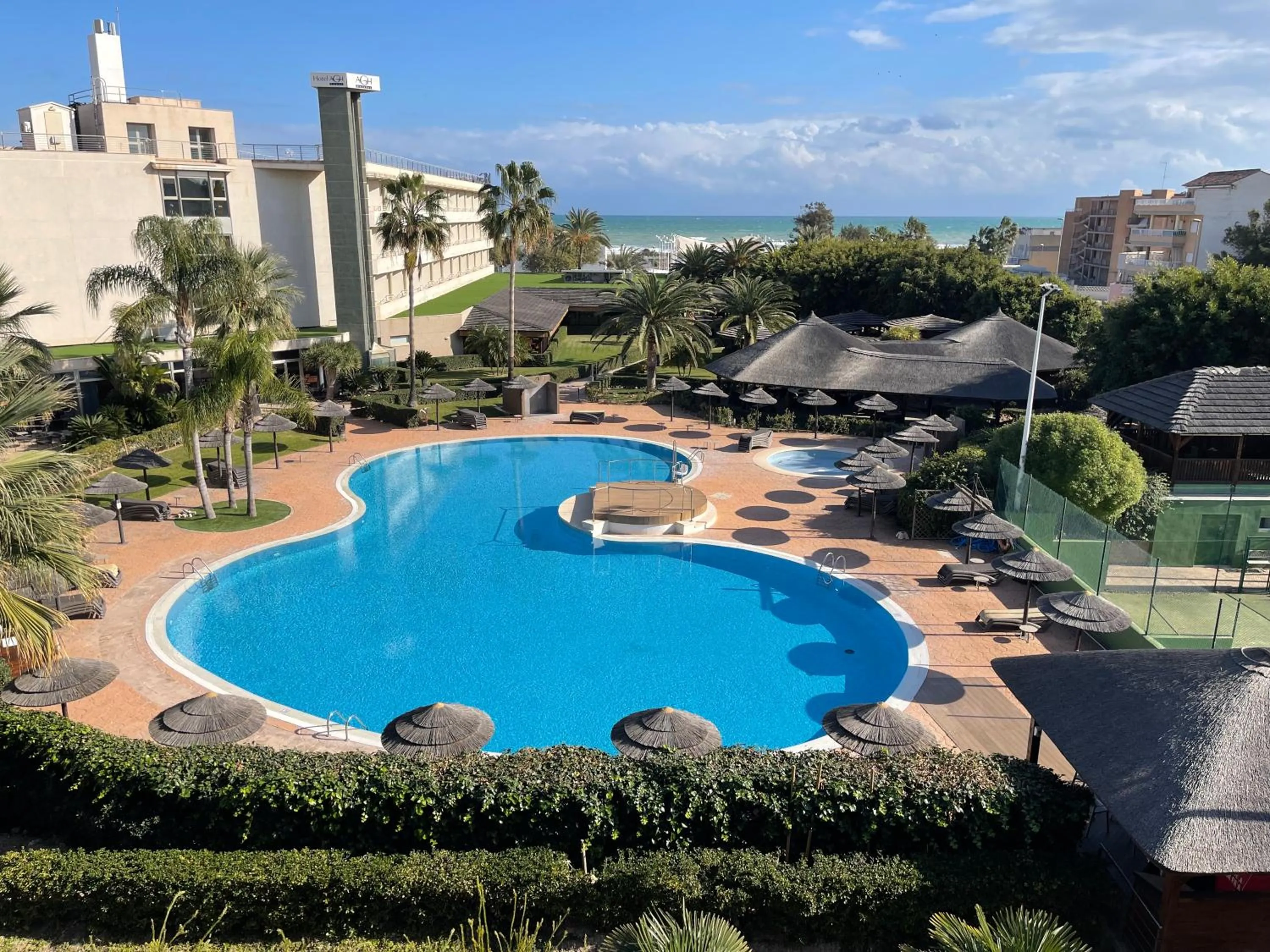 Garden view in AGH Canet