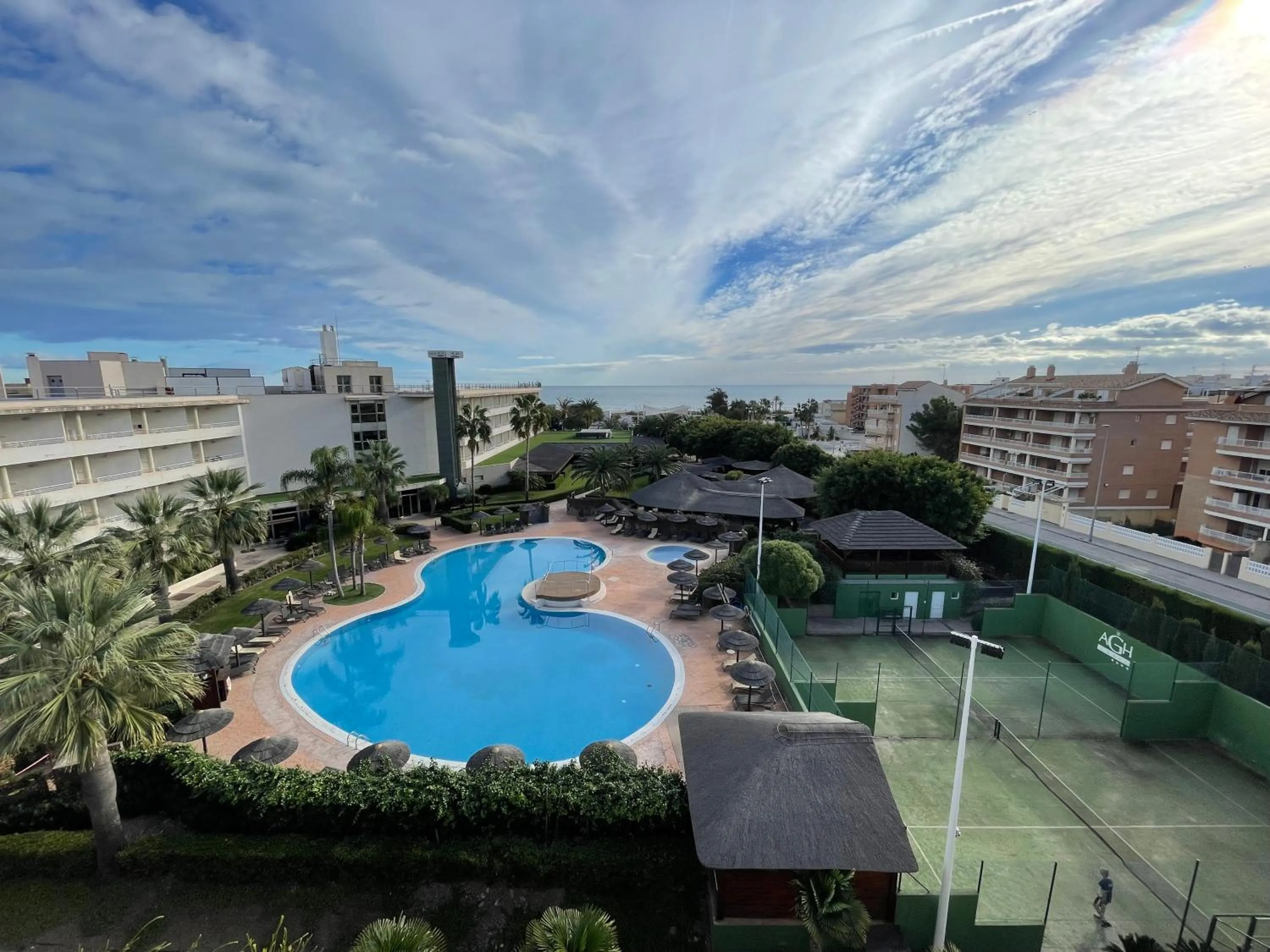 Pool view in AGH Canet