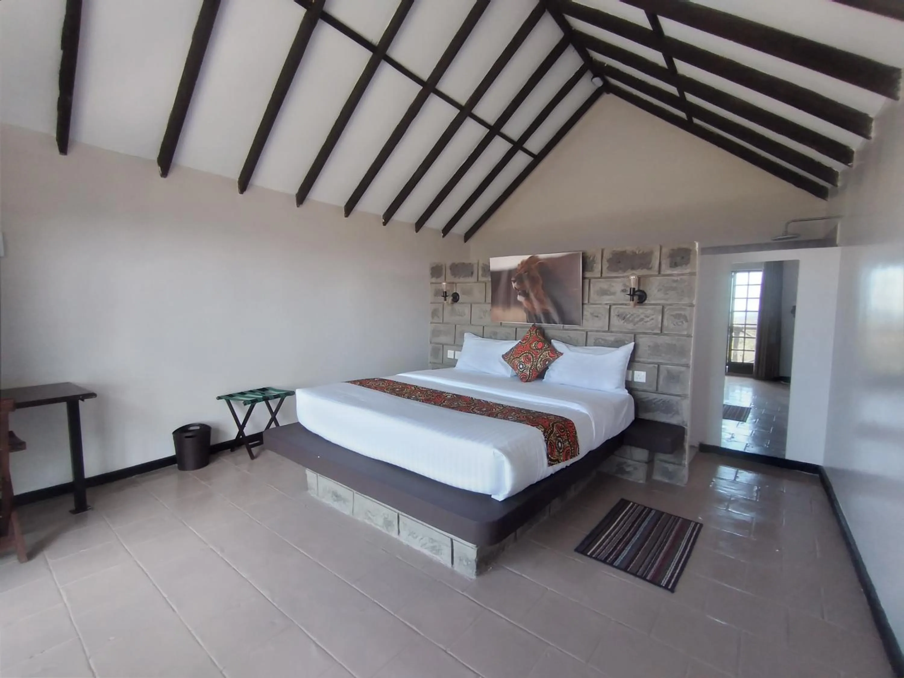 Bed in Outback Kenya Lodge