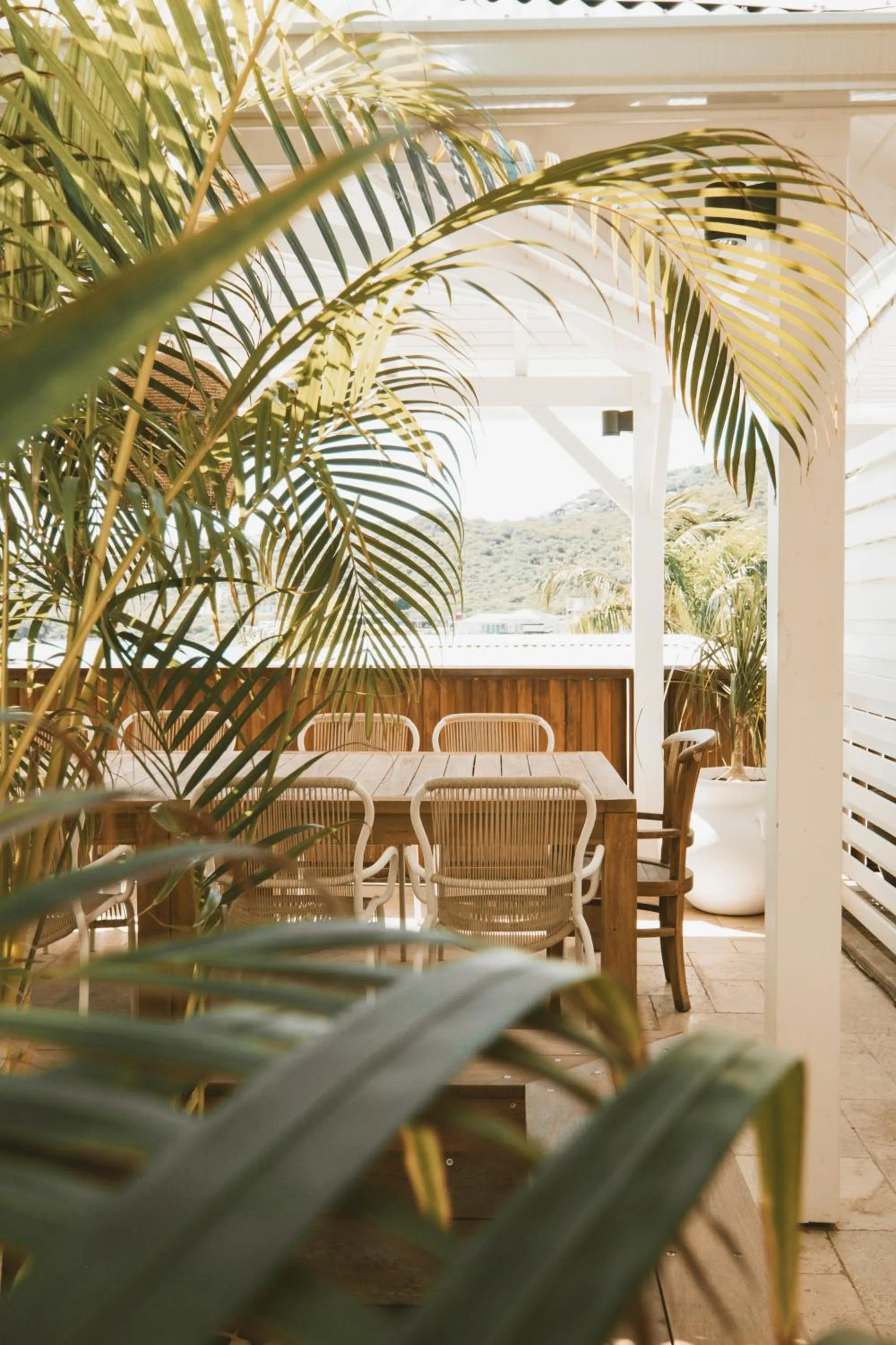 Dining area in La Villa Hibiscus, Saint Martin