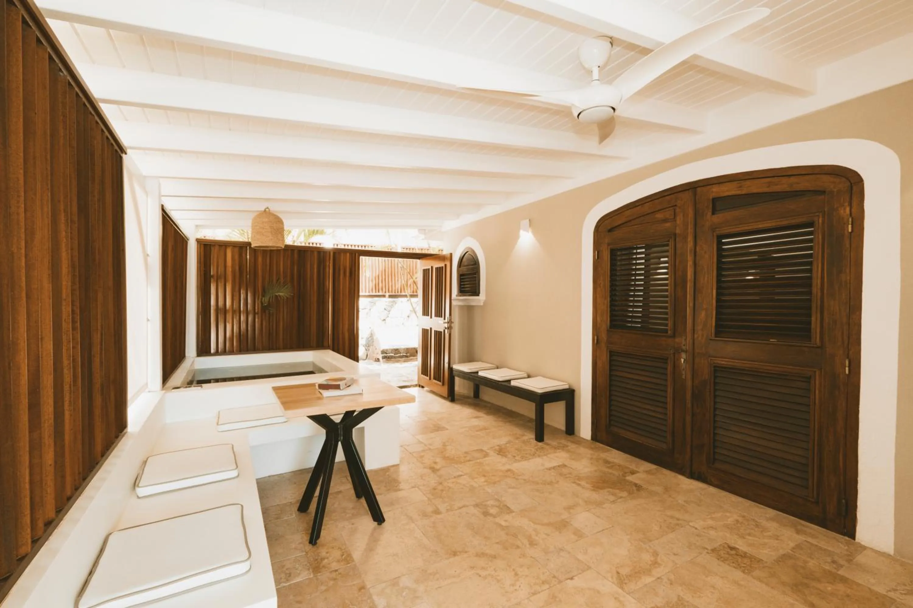 Living room, Bed in La Villa Hibiscus, Saint Martin