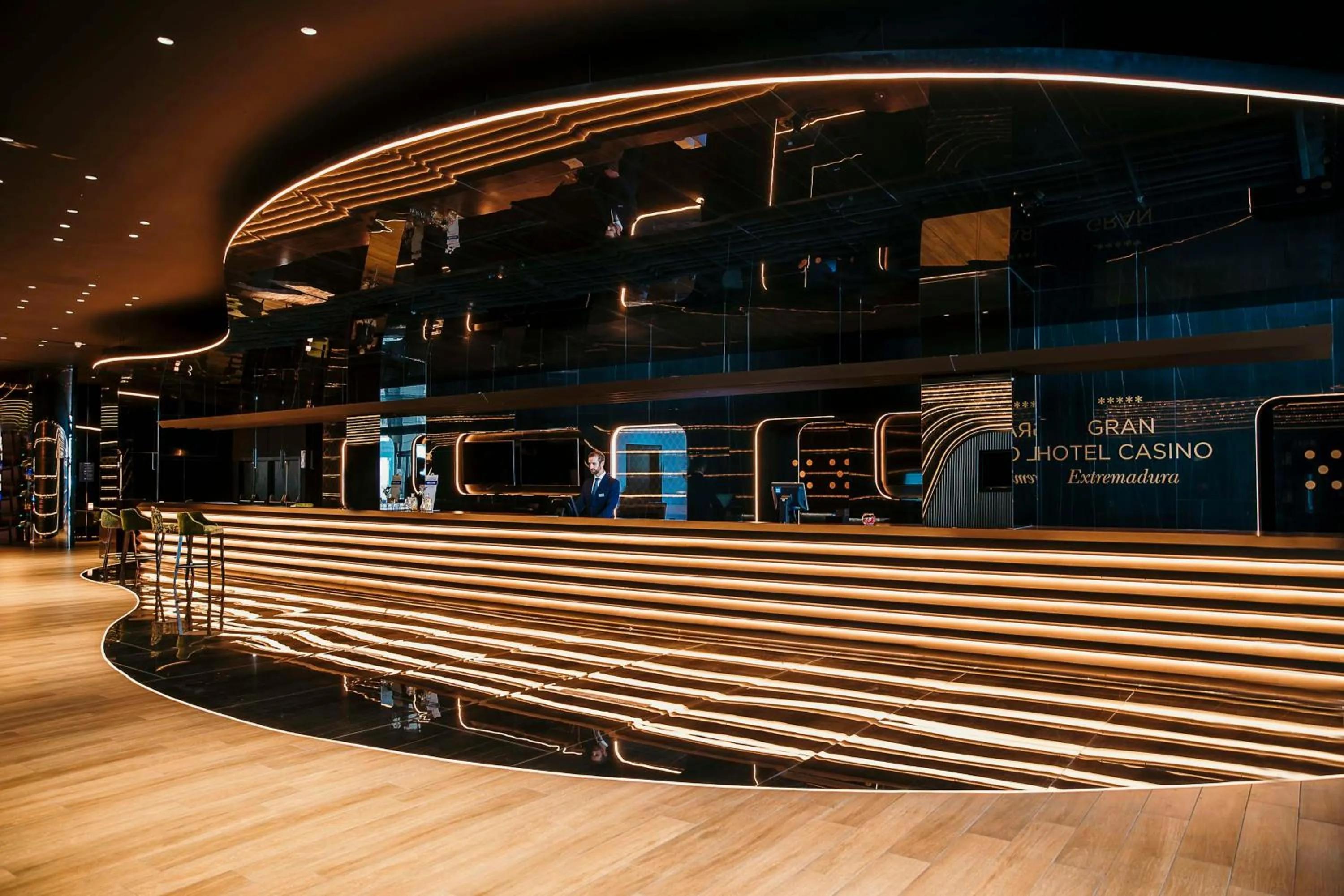 Lobby or reception in NH Gran Hotel Casino de Extremadura