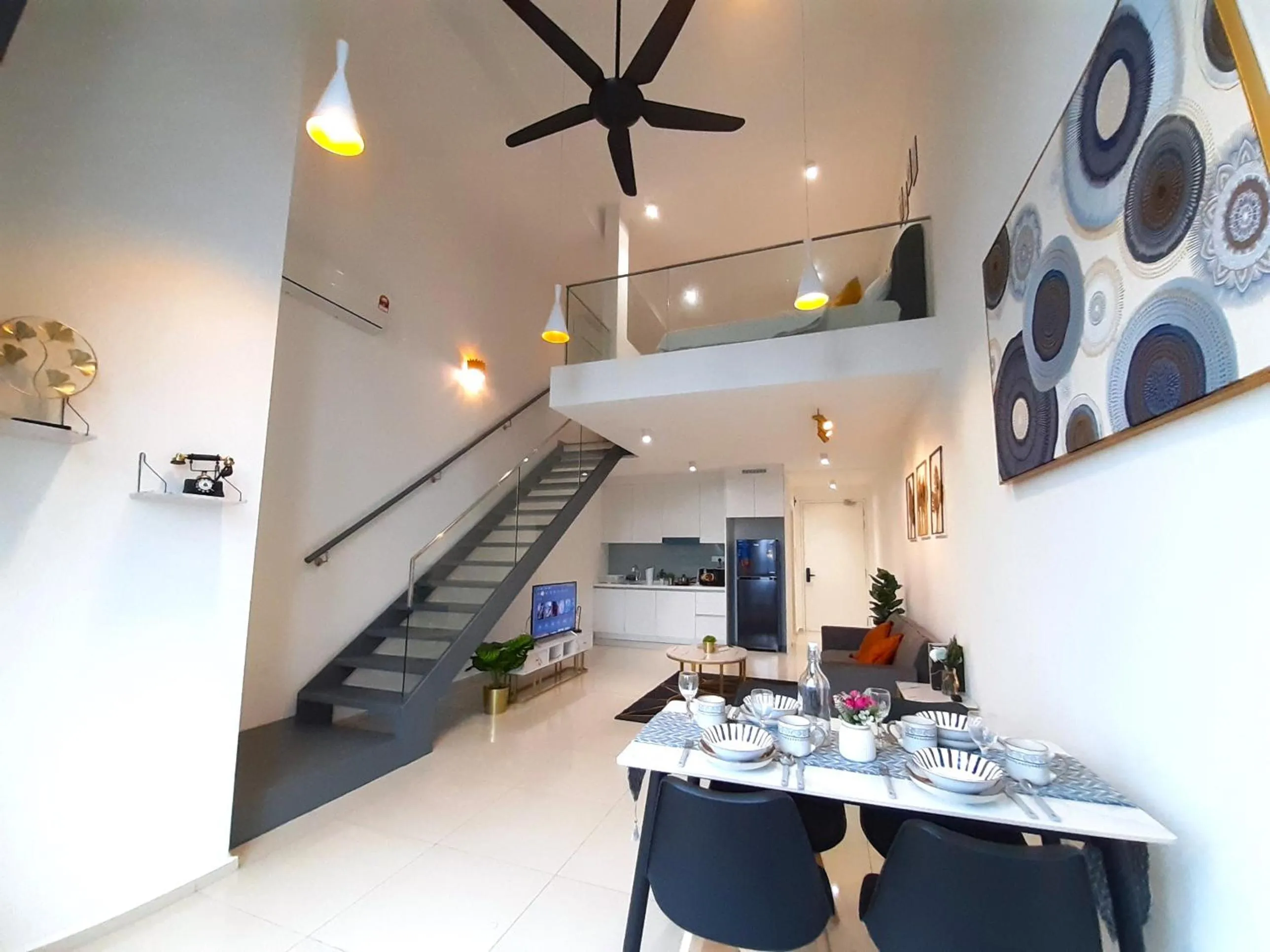 Living room in EkoCheras Duplex Suite by Ohana Home