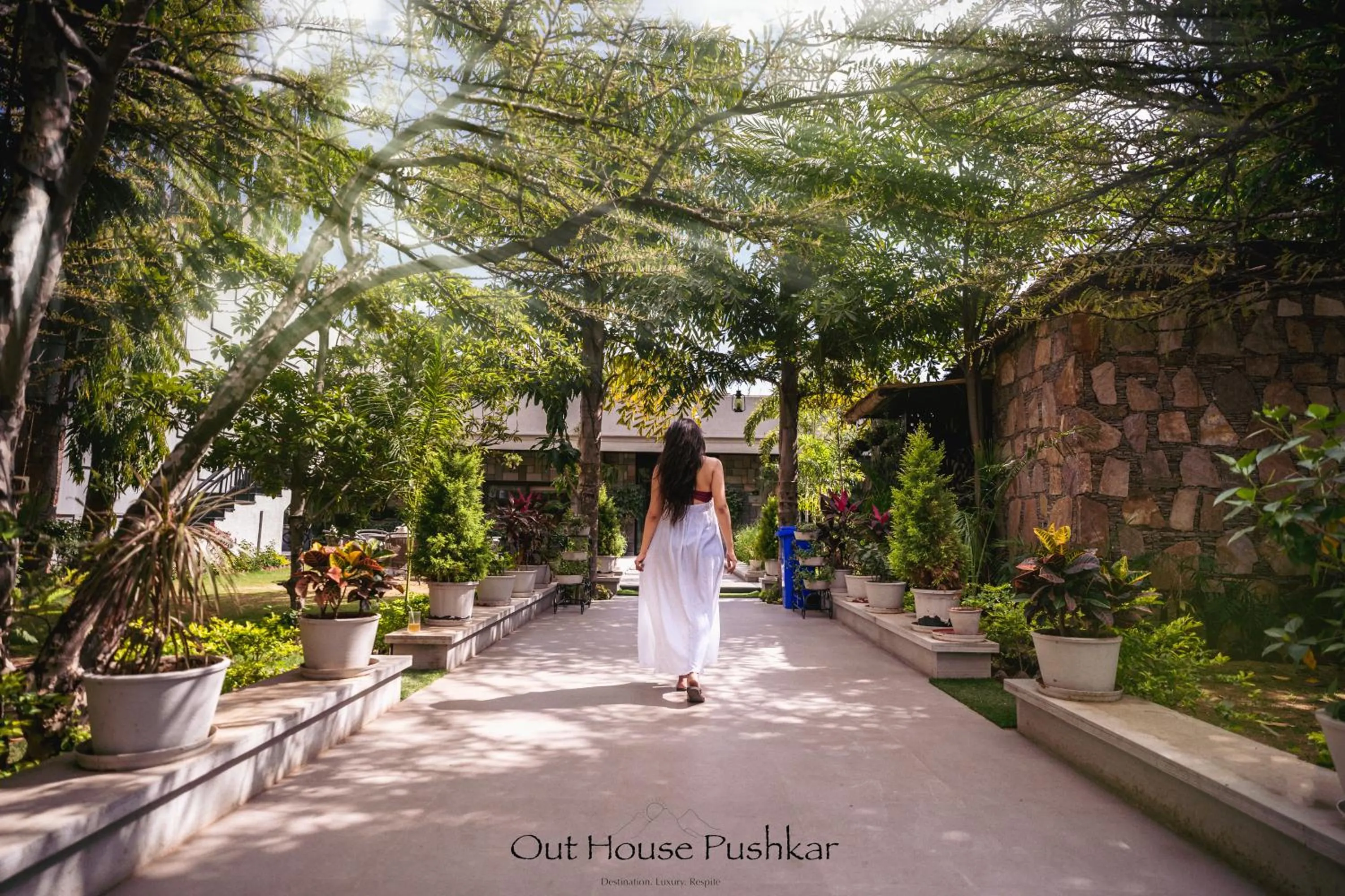 Facade/entrance in Out House Pushkar