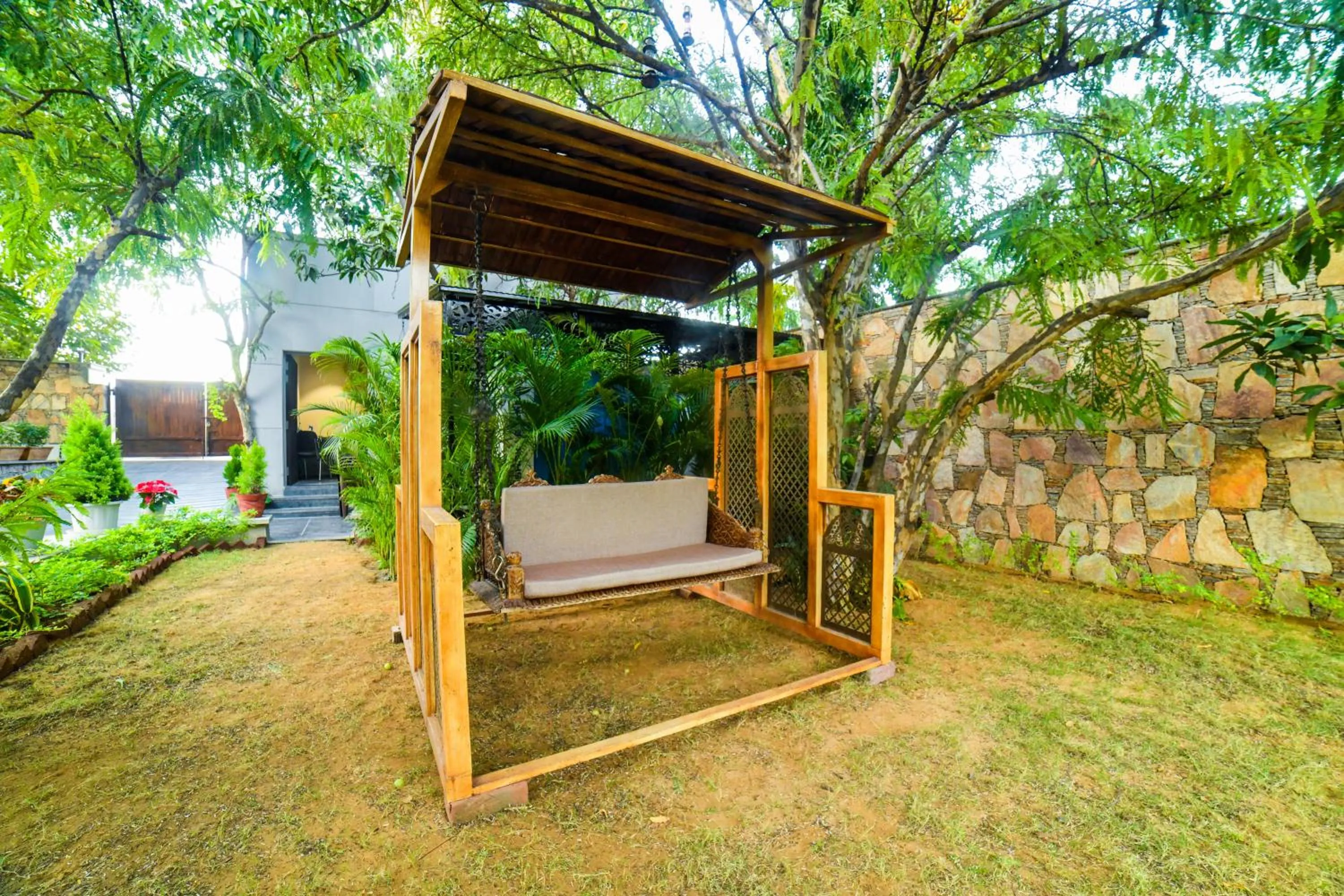 Garden view in Out House Pushkar