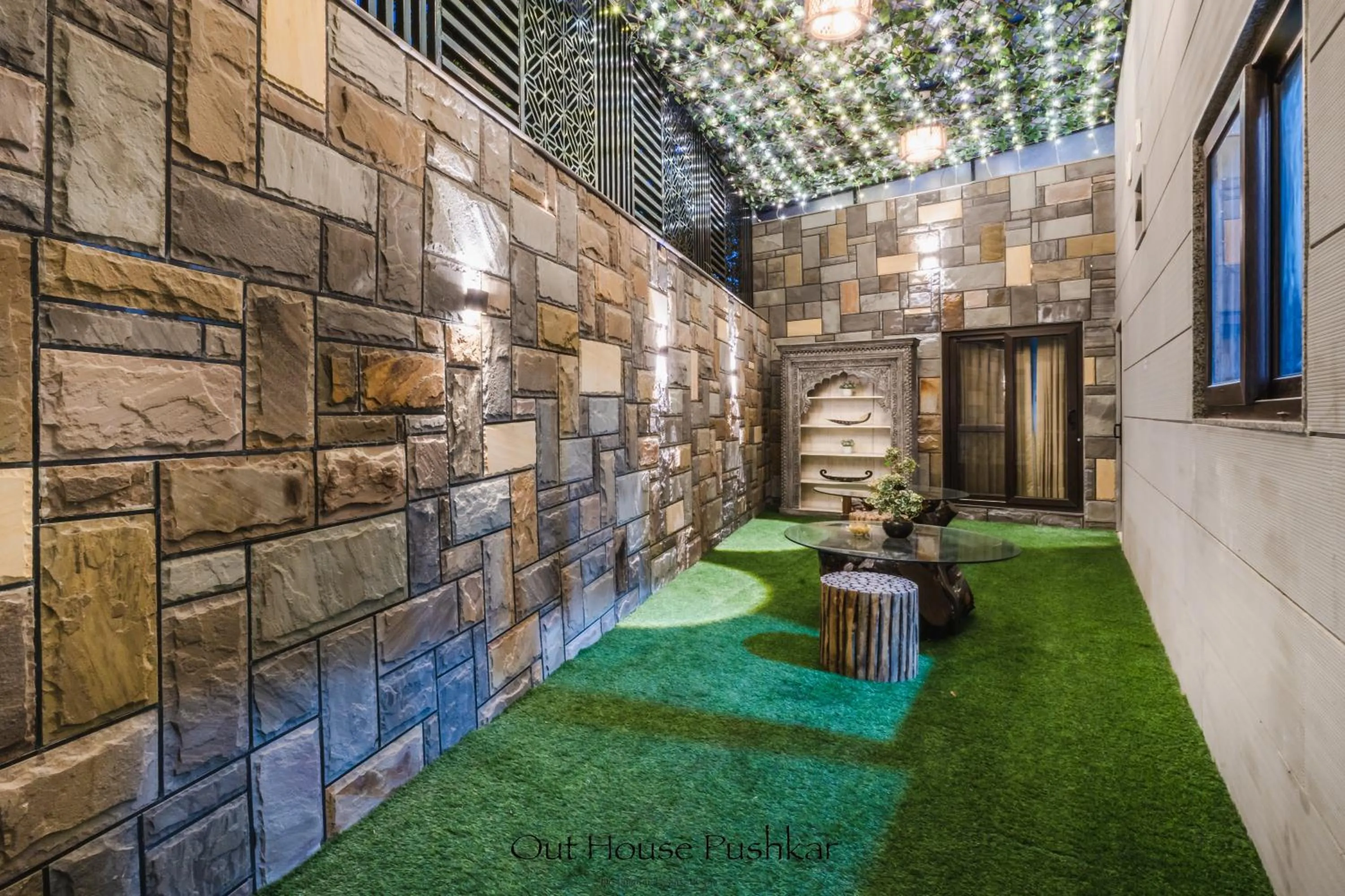 Garden view in Out House Pushkar