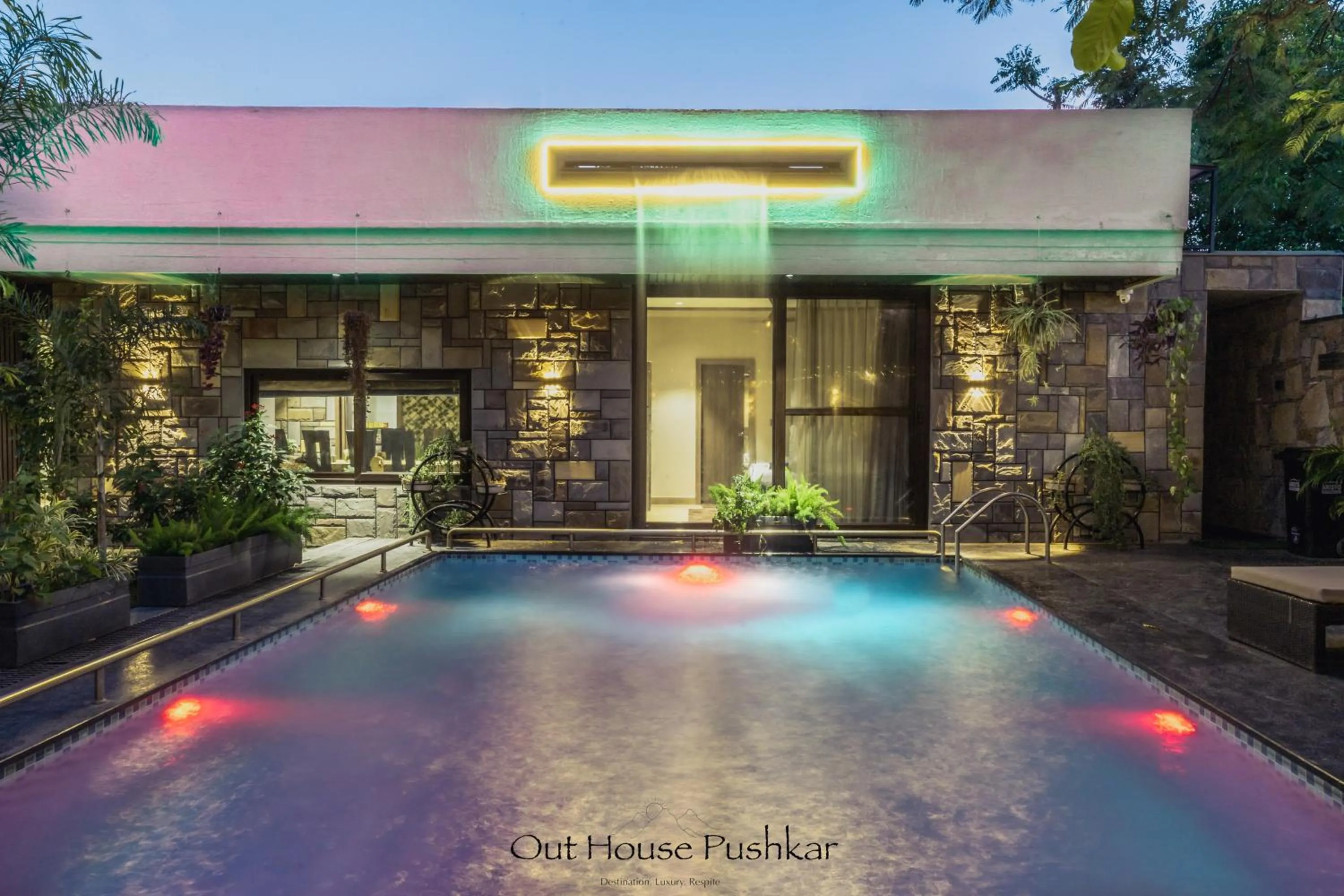 Swimming pool in Out House Pushkar