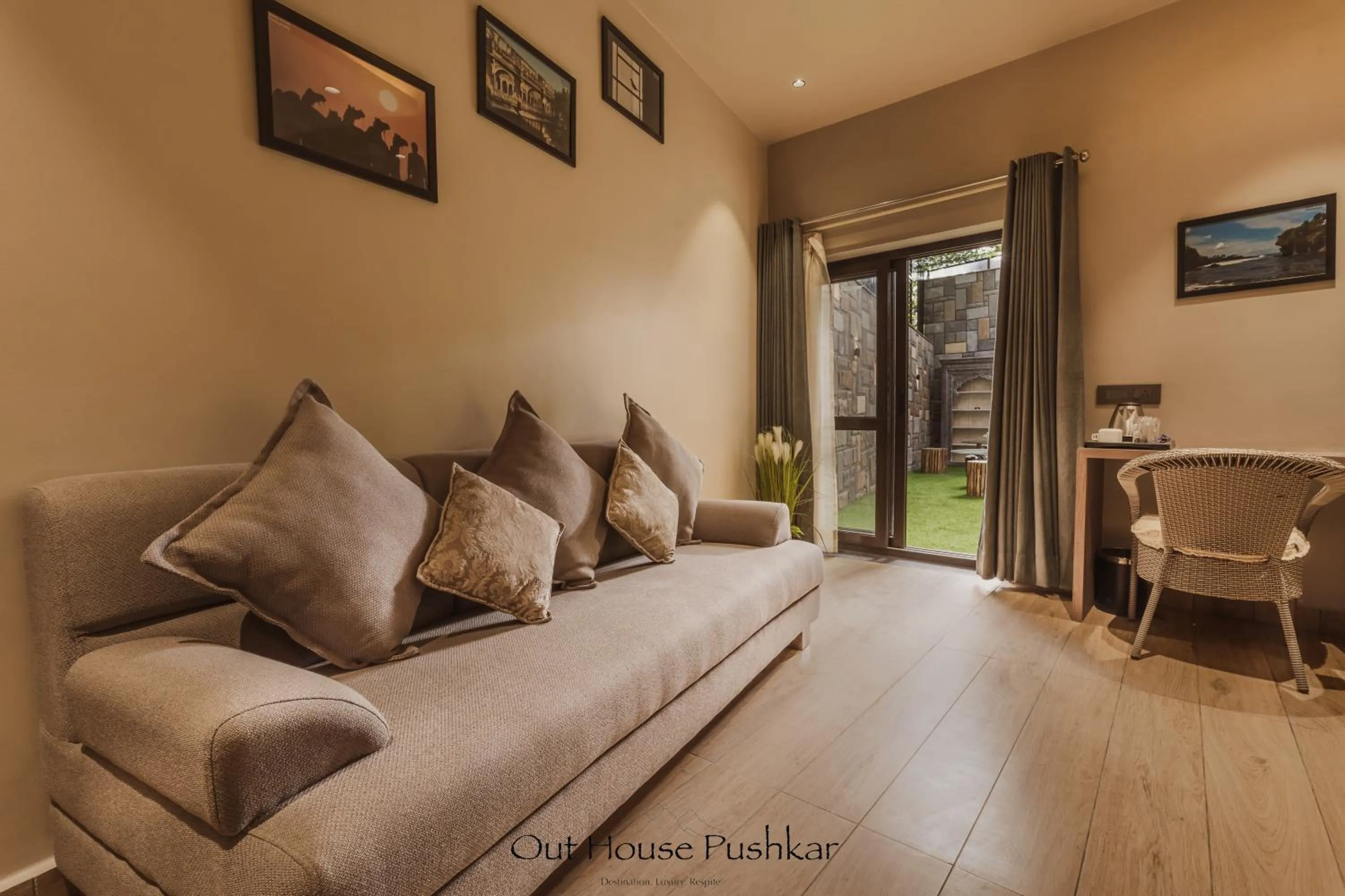 Seating area in Out House Pushkar