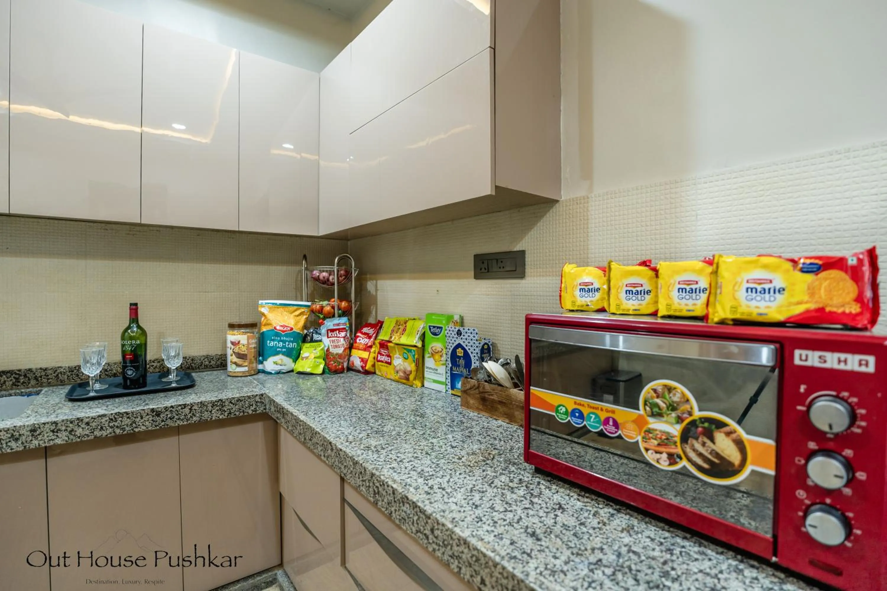 kitchen in Out House Pushkar