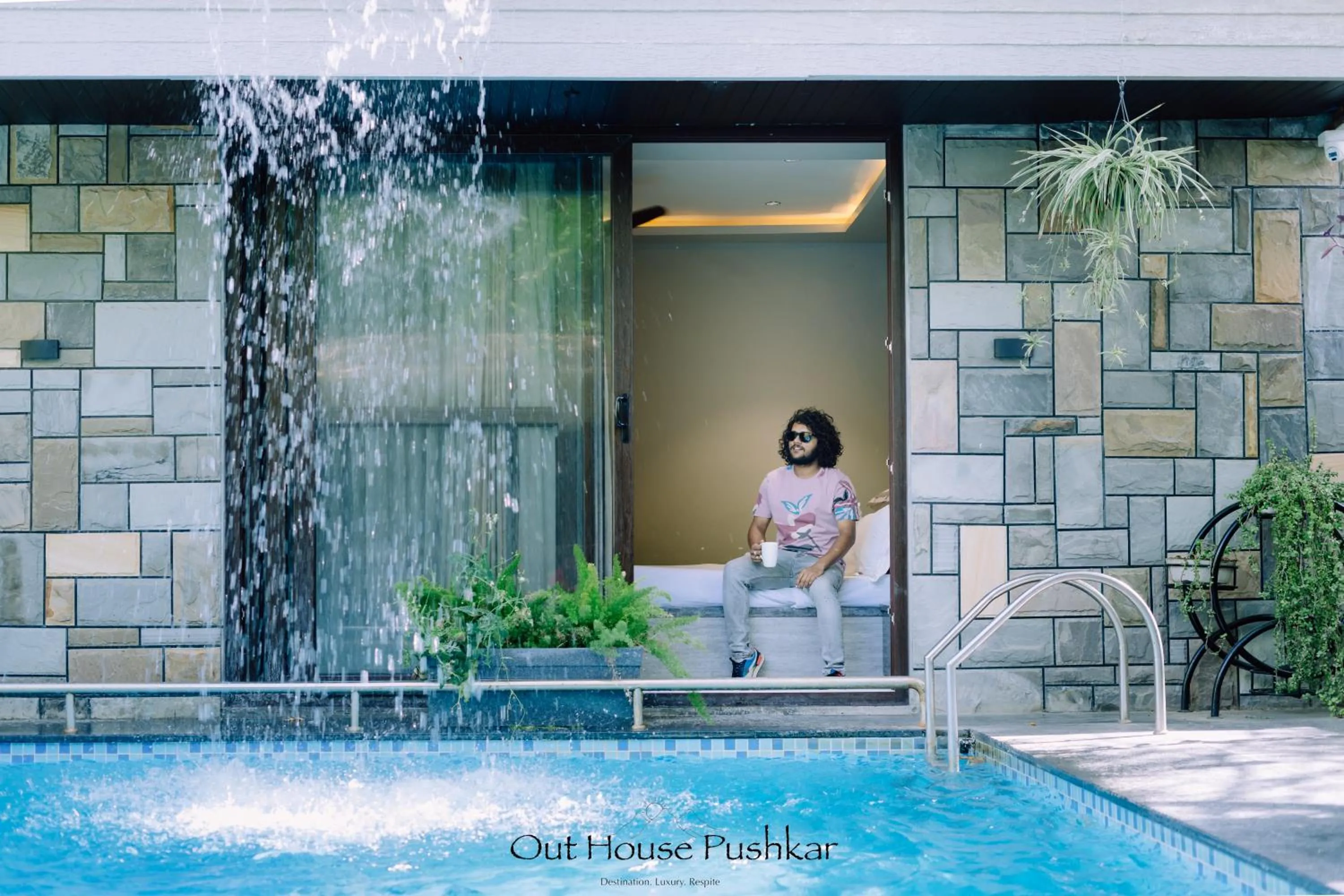 Swimming pool in Out House Pushkar