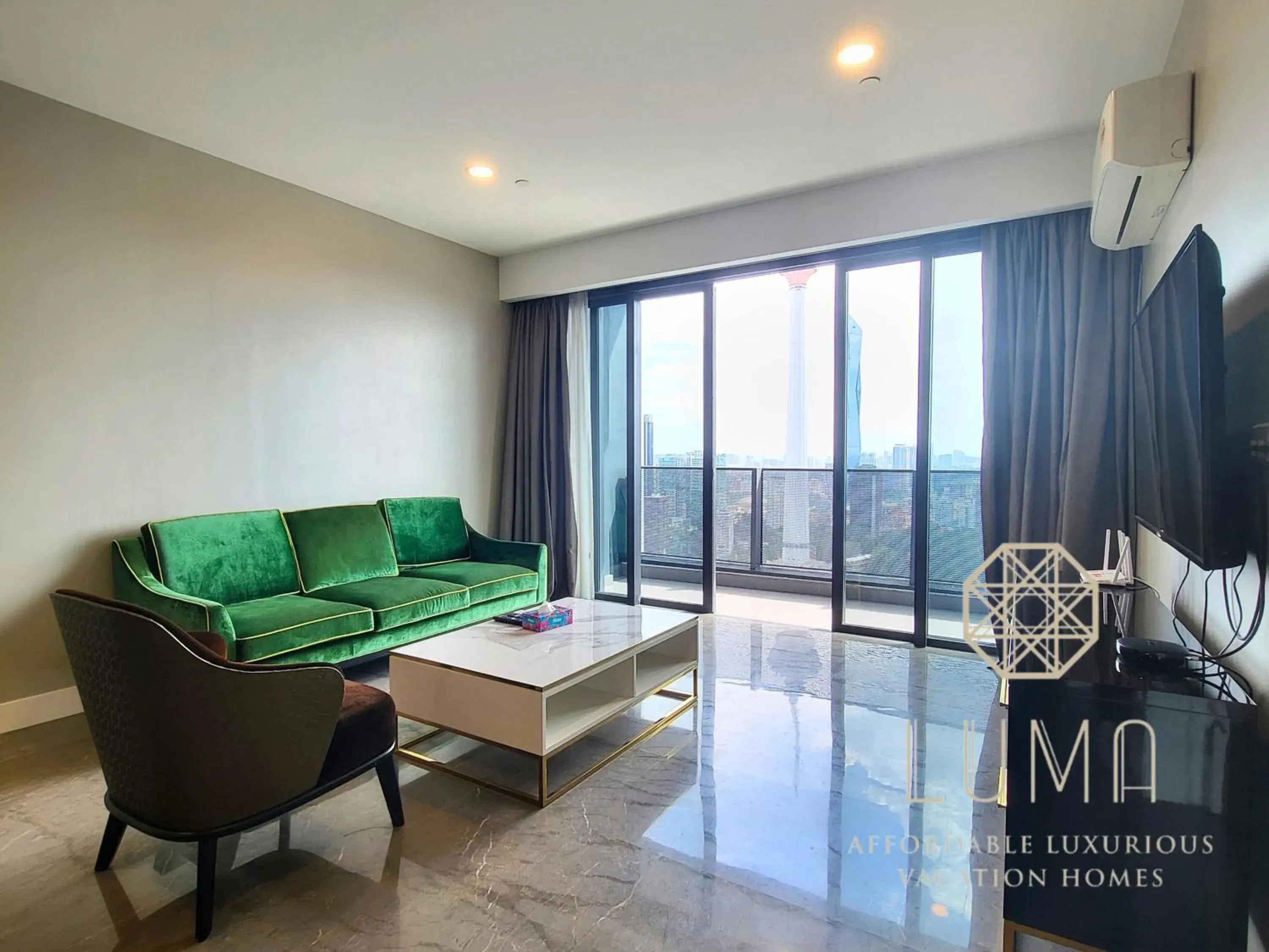 One-Bedroom Apartment with Balcony and City View in The Platinum 2 Kuala Lumpur by LUMA One-Bedroom Apartment with Balcony and City View in The Platinum 2 Kuala Lumpur by LUMA