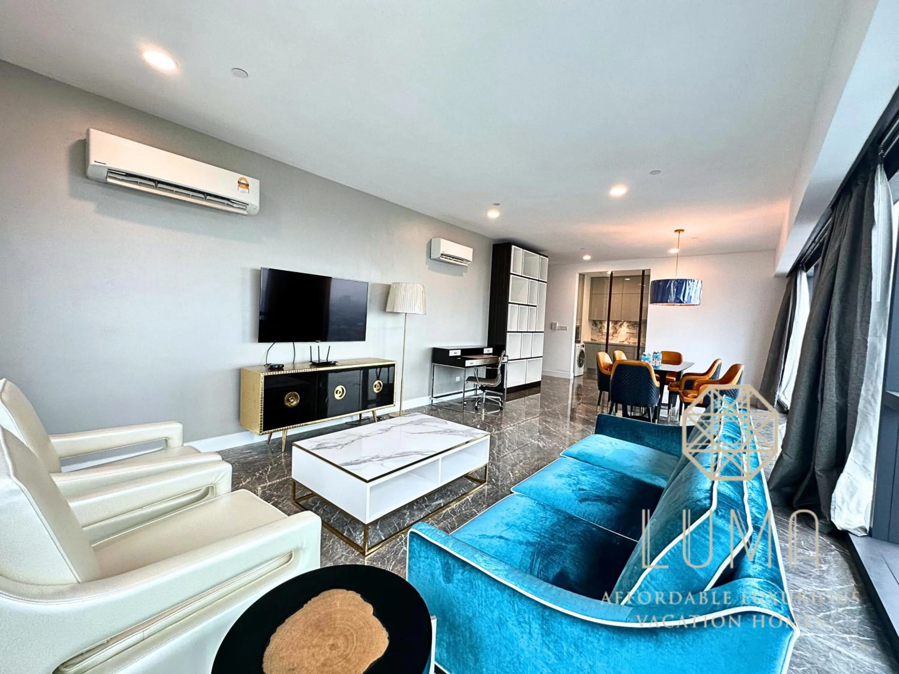 Living room in The Platinum 2 Kuala Lumpur by LUMA