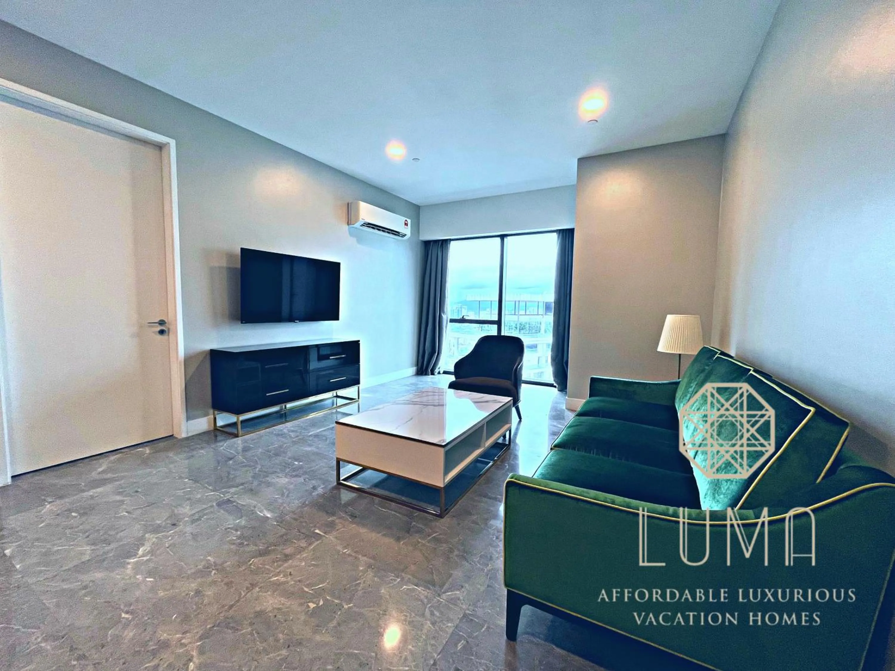 Living room in The Platinum 2 Kuala Lumpur by LUMA