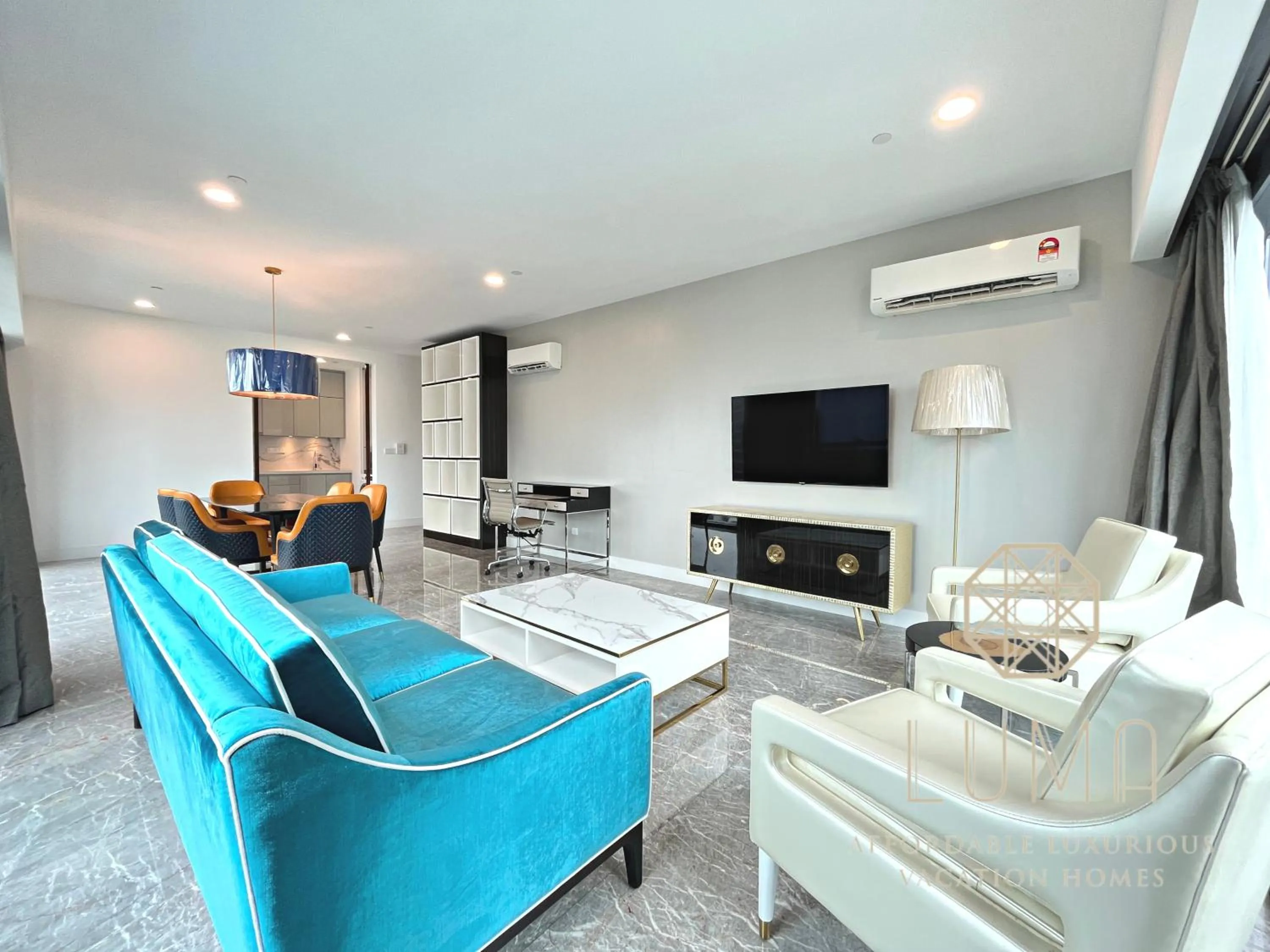 Living room in The Platinum 2 Kuala Lumpur by LUMA