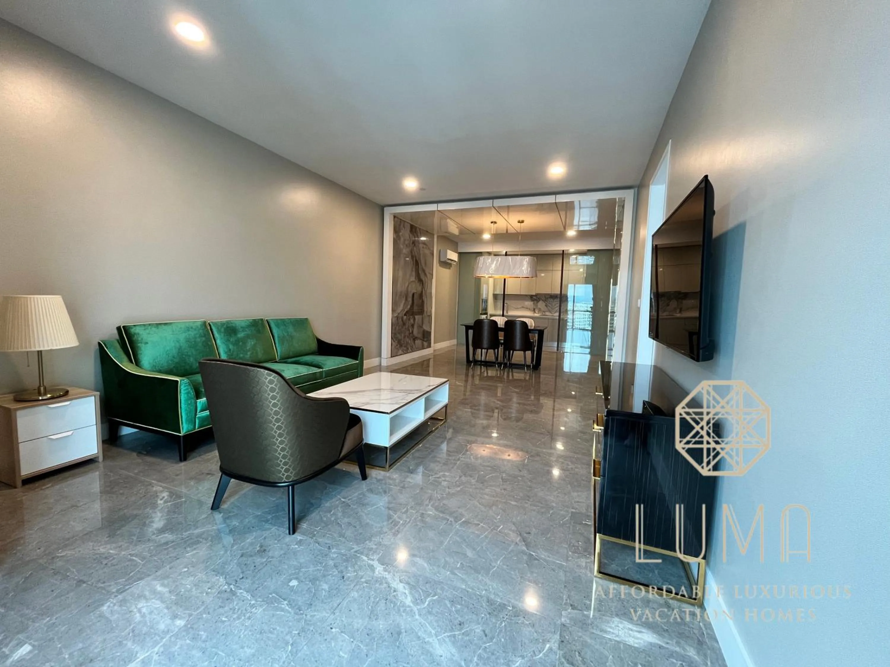 Living room in The Platinum 2 Kuala Lumpur by LUMA