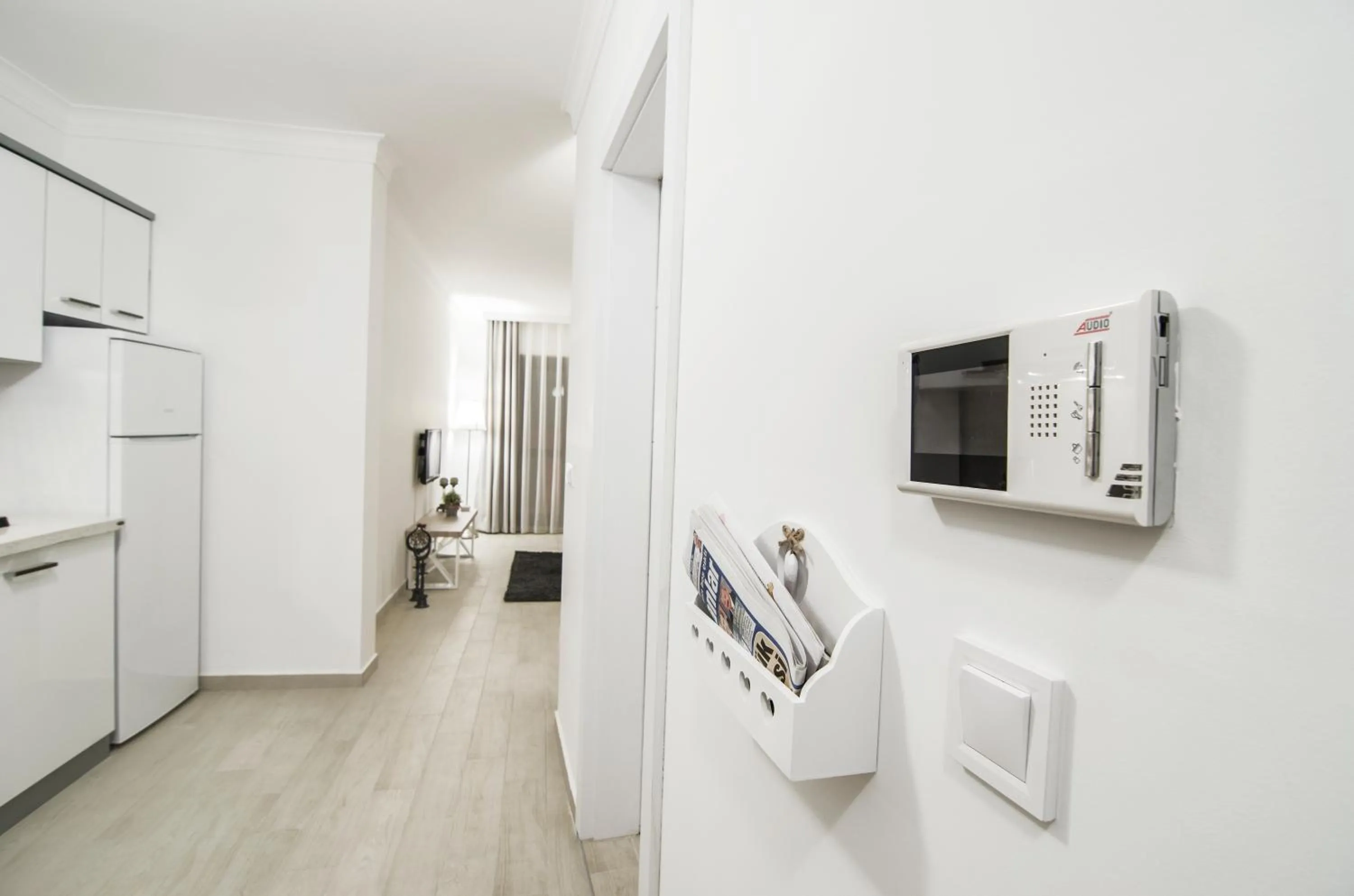 Kitchen or kitchenette in Rodina Suites Hotel