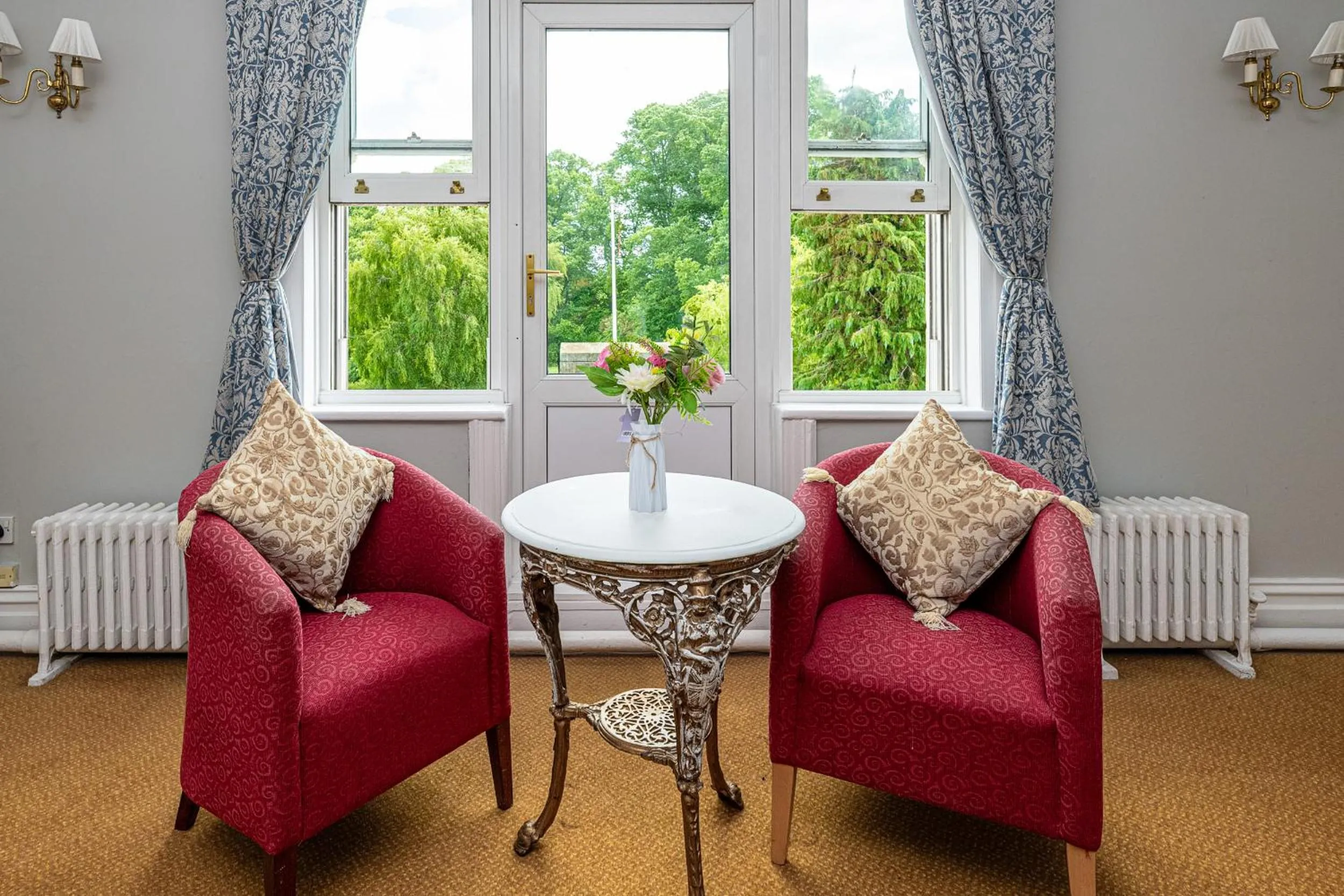 Seating area in Northop Hall Country House Hotel