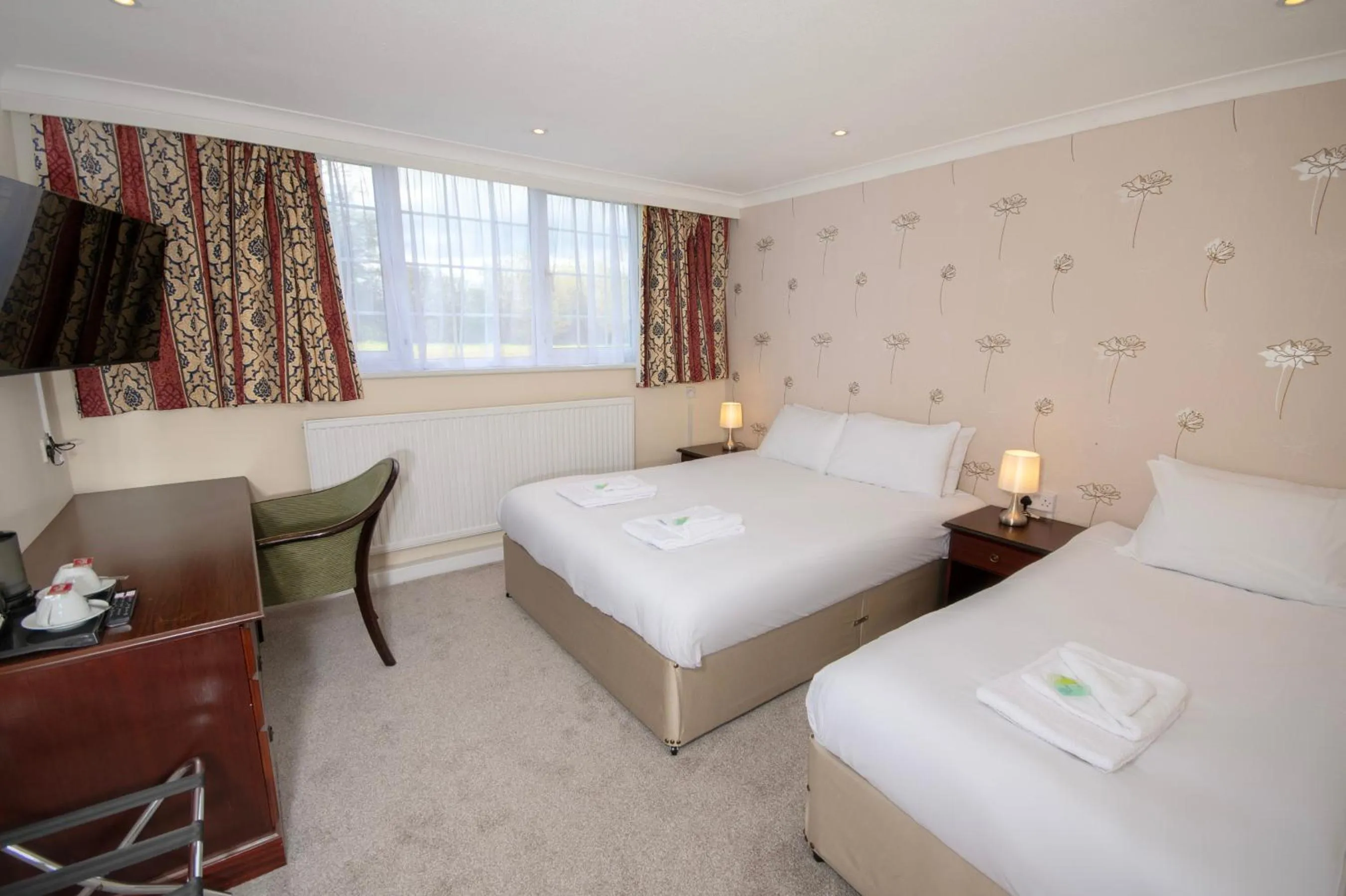 Bed in Northop Hall Country House Hotel