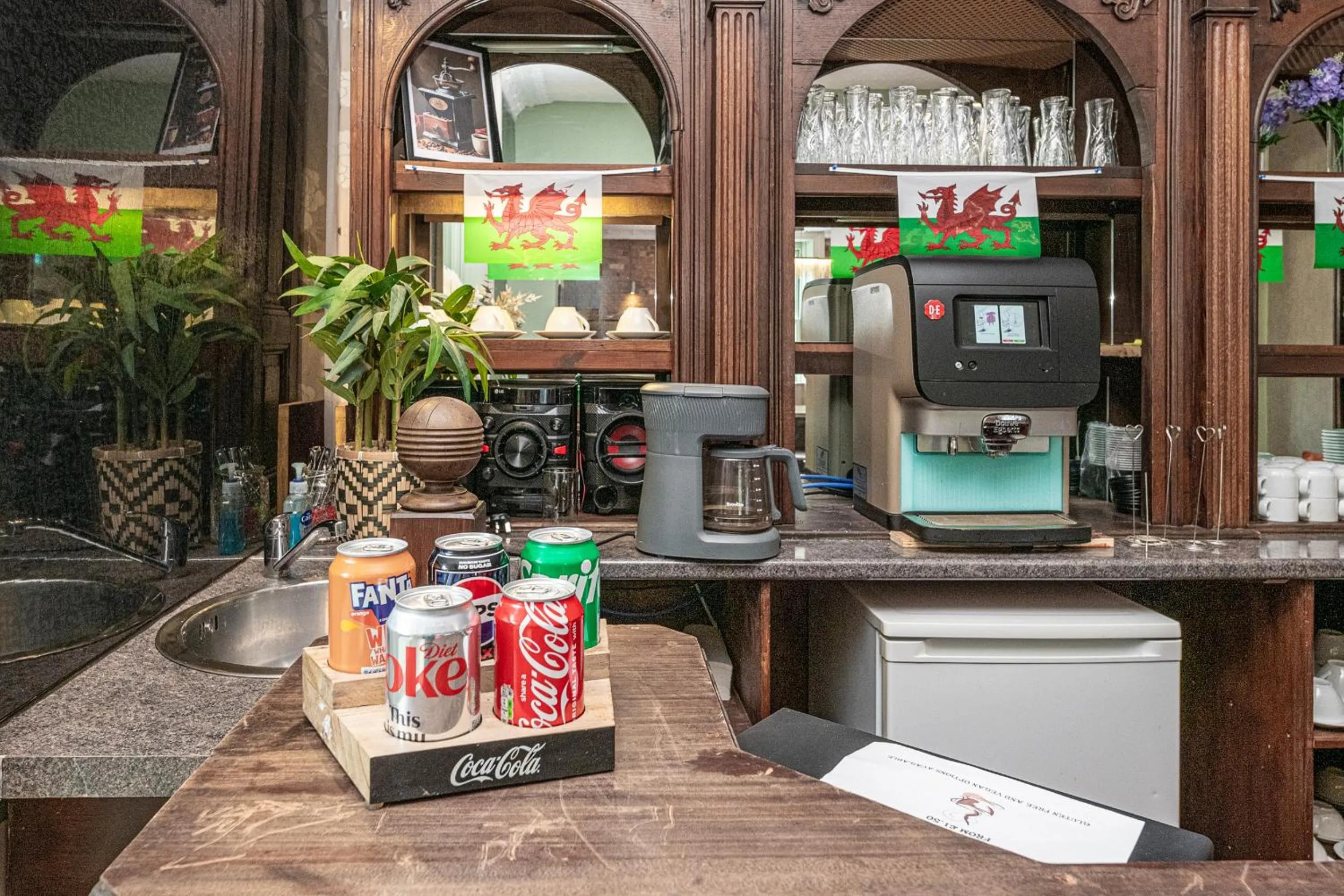 Non alcoholic drinks in Northop Hall Country House Hotel