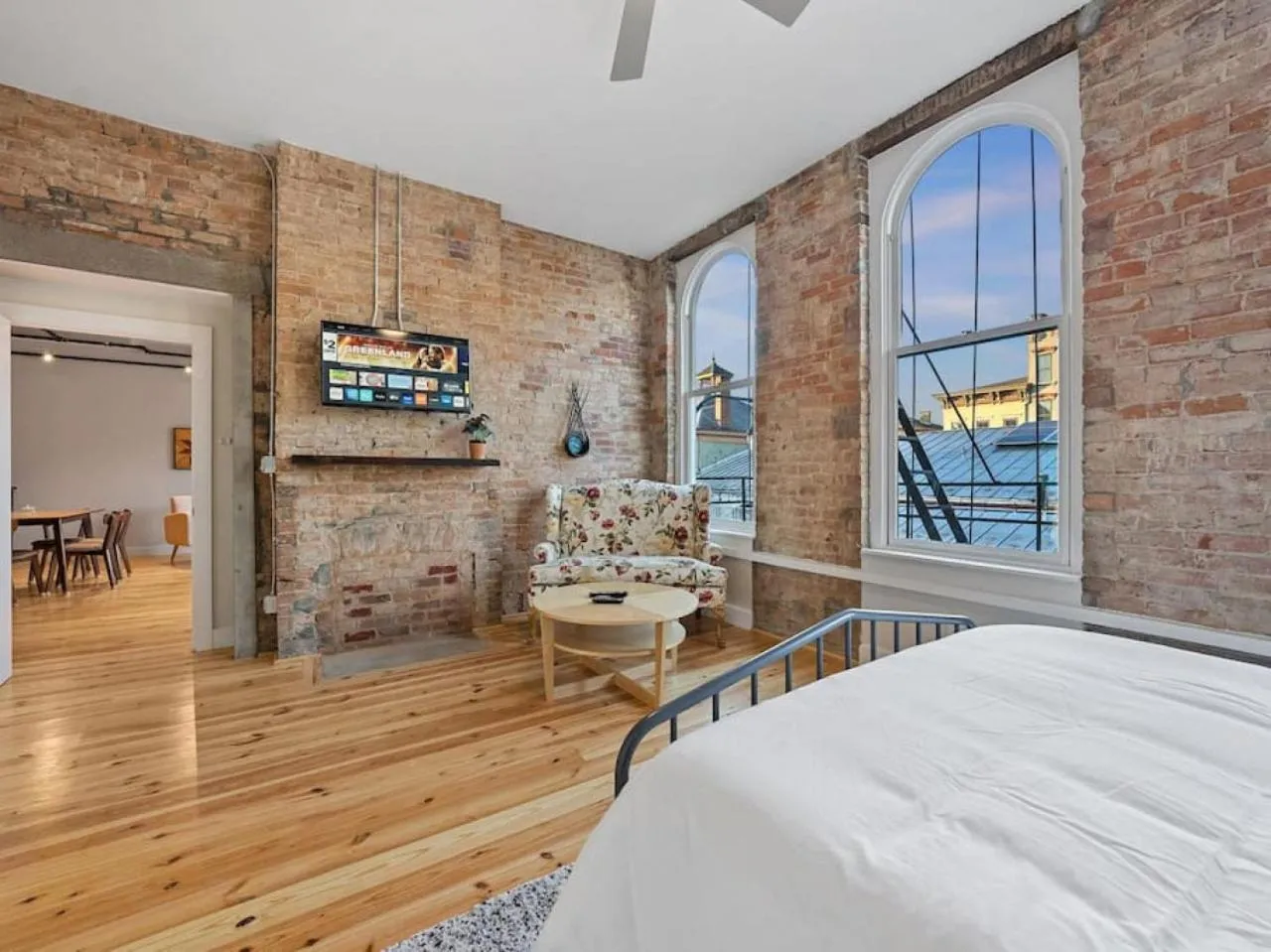 Bedroom, Bed in Luxury 4-Bedroom Retreat in the Heart of Over the Rhine