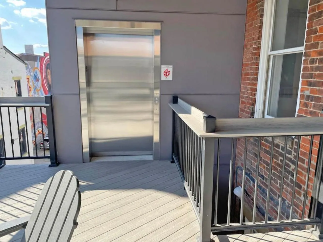 Patio in Luxury 4-Bedroom Retreat in the Heart of Over the Rhine