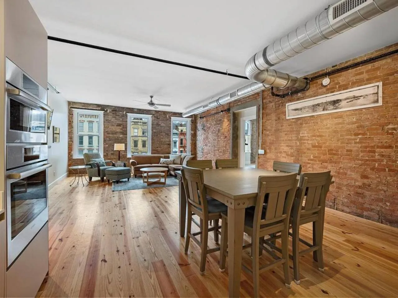 Dining area in Luxury 4-Bedroom Retreat in the Heart of Over the Rhine