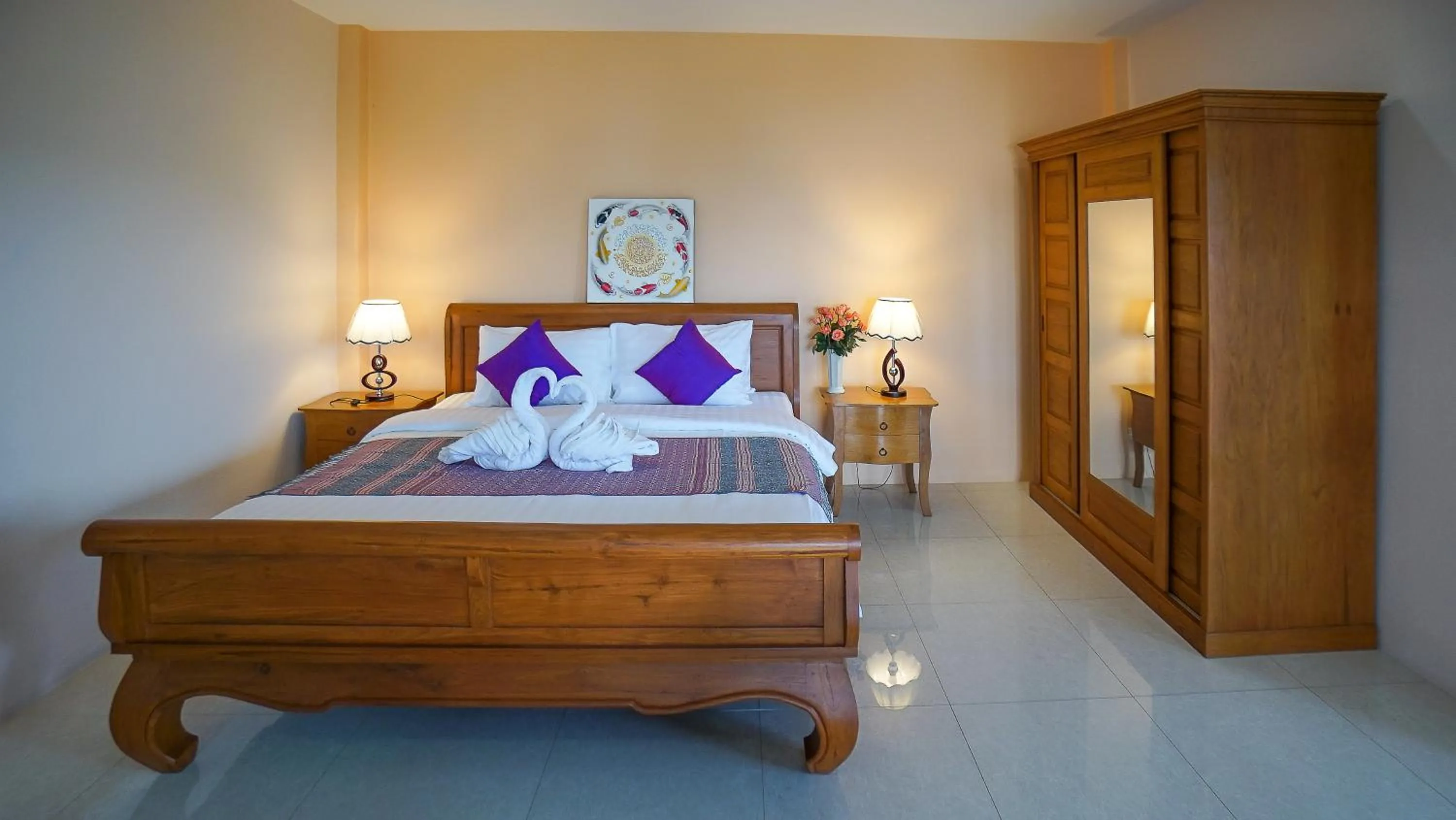 Bedroom, Bed in Laph Kham House