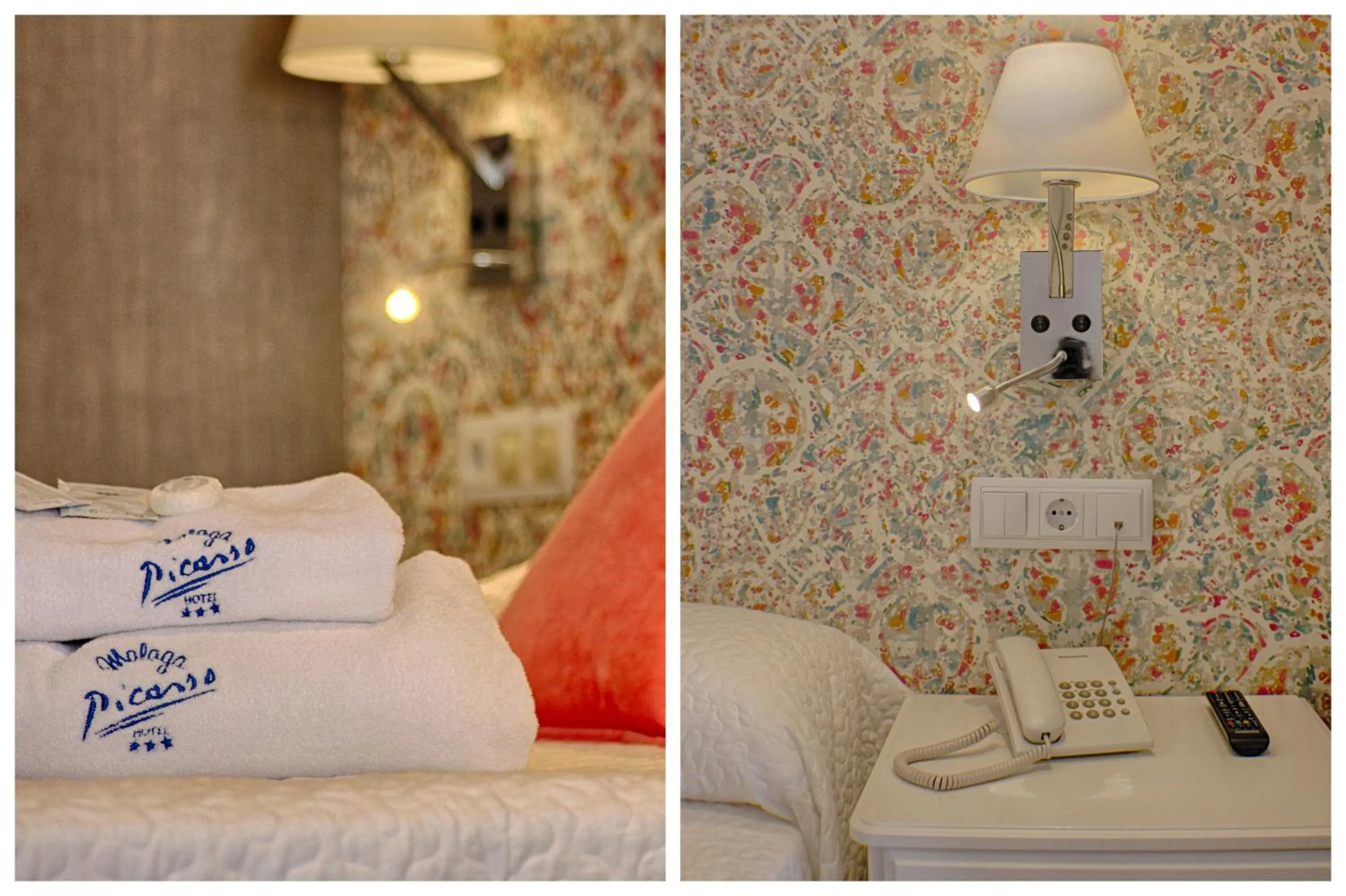 Bedroom, Bed in Hotel Malaga Picasso