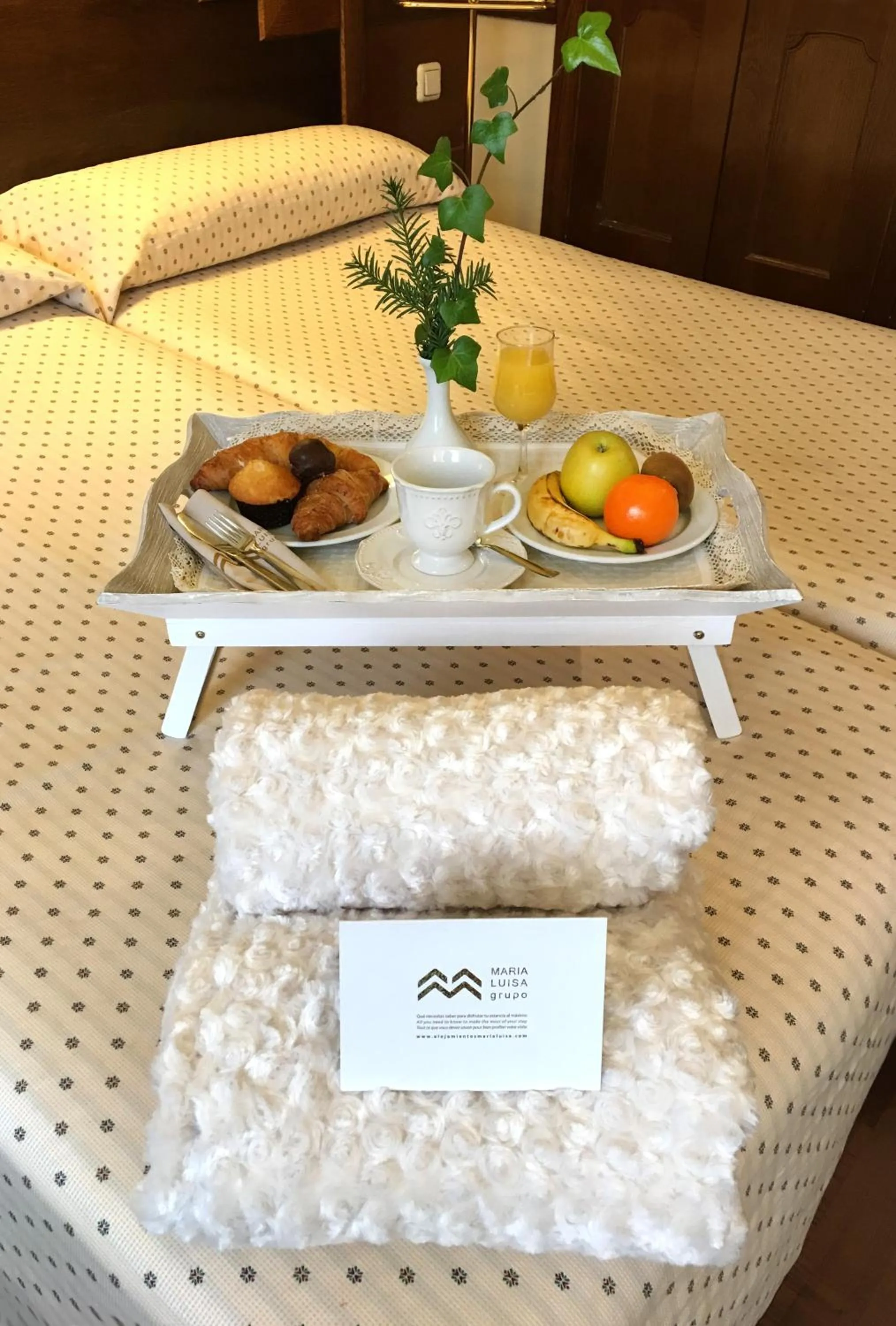 Decorative detail, Bed in Hotel Maria Luisa