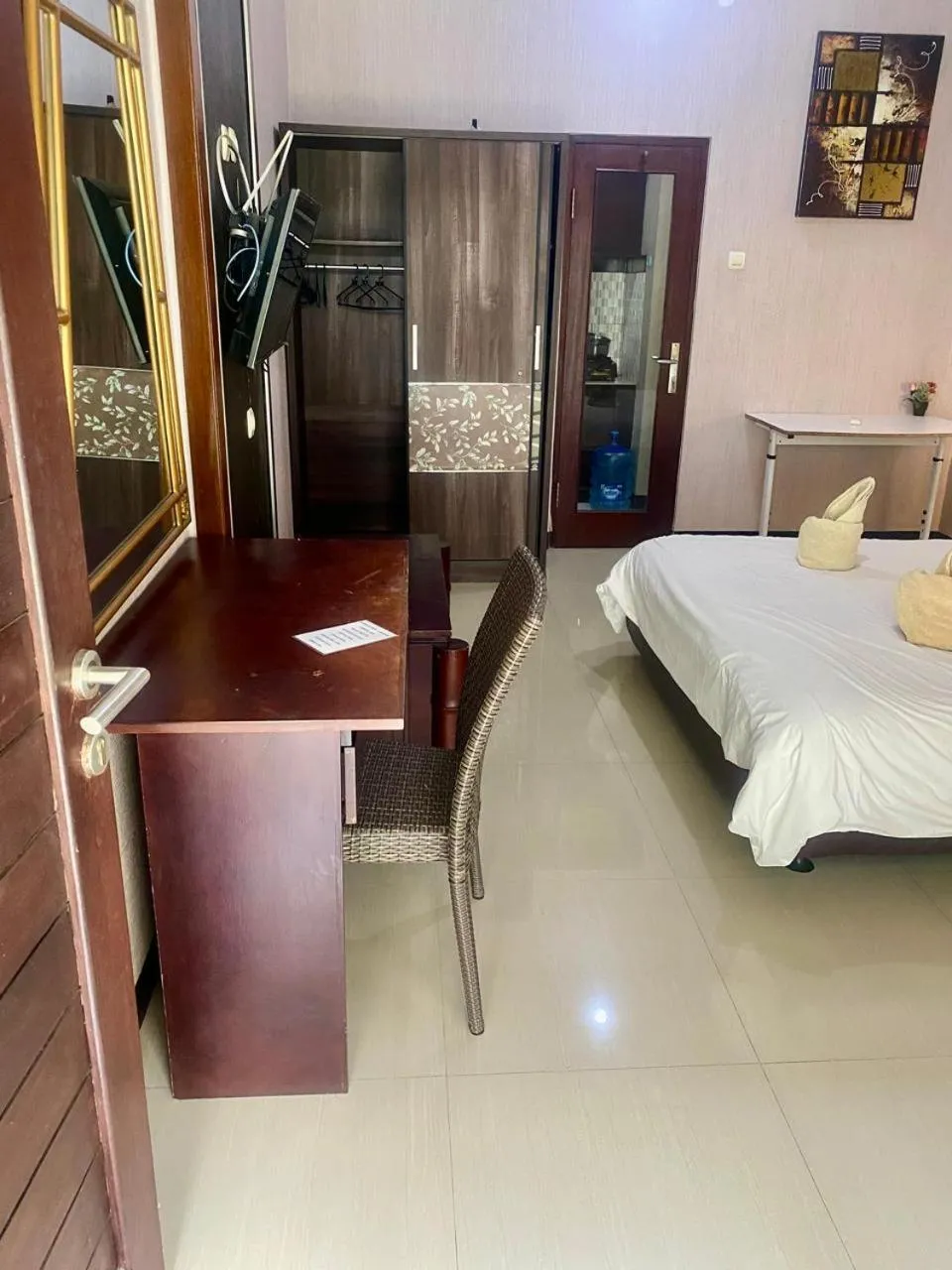 Bedroom, Bed in NEW KUBU DI BUKIT private kitchen near beach and 10 minute to airpot