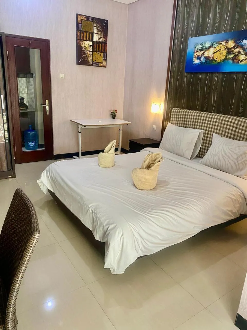 Bedroom, Bed in NEW KUBU DI BUKIT private kitchen near beach and 10 minute to airpot