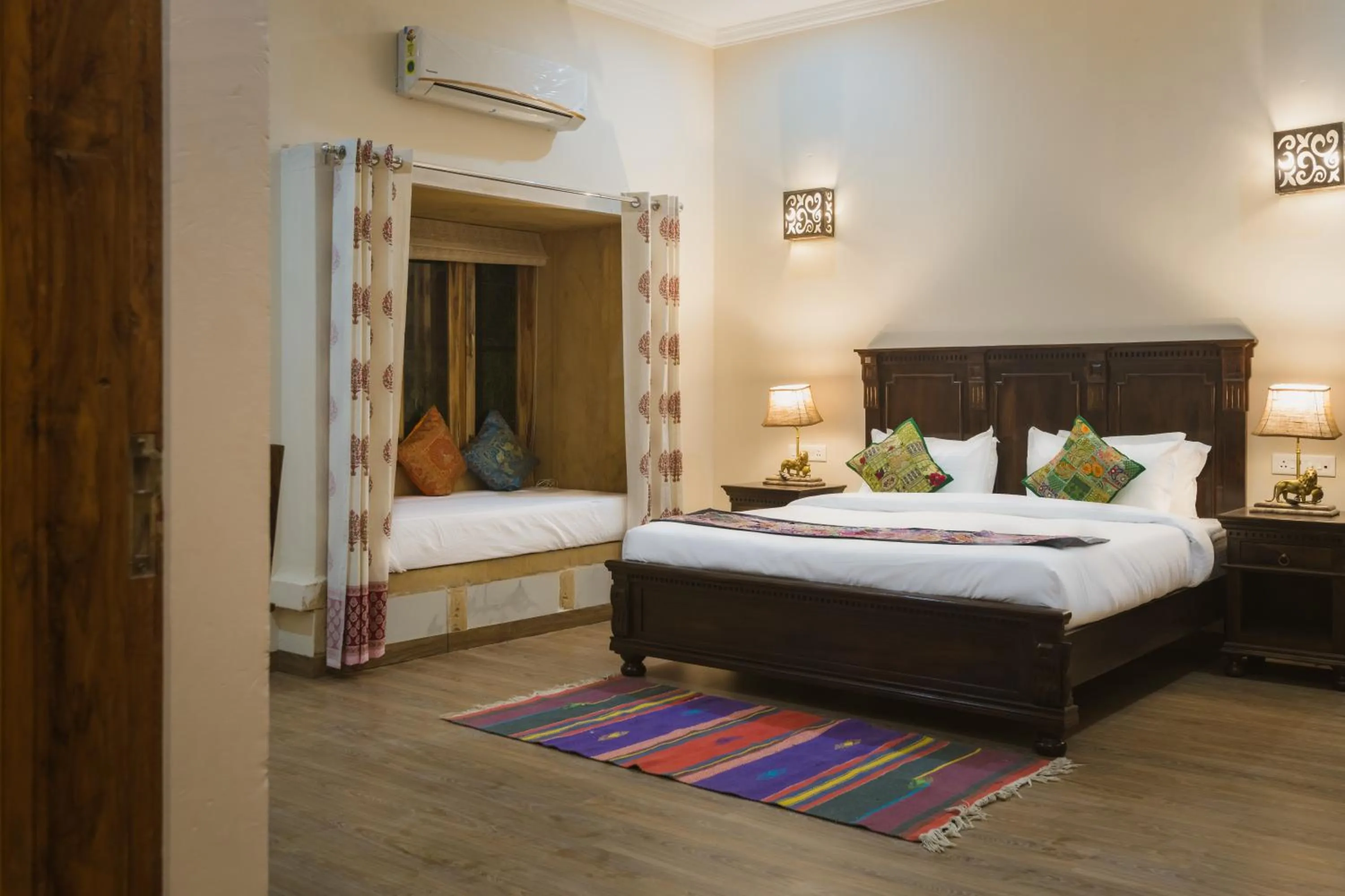 Bedroom, Bed in Hotel Dev Garh