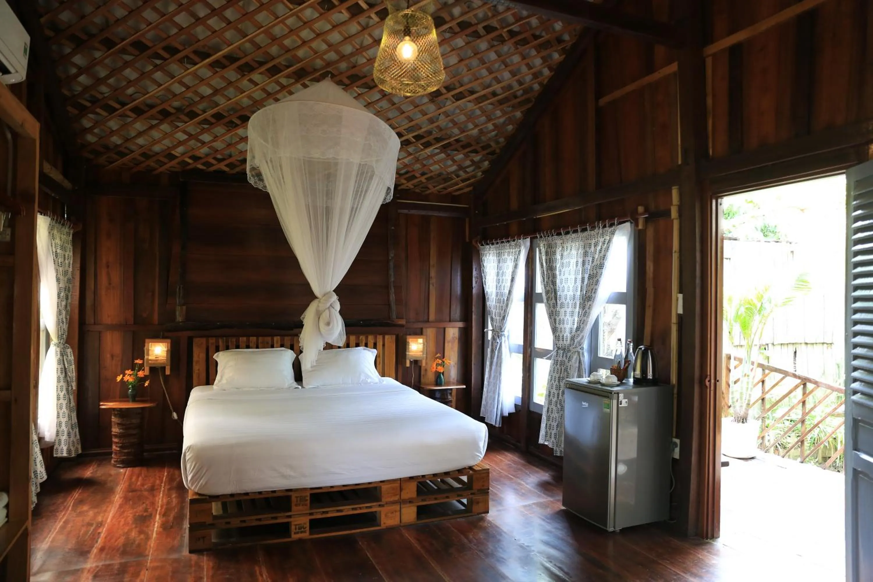 Bed in Vamxang Rustic Home