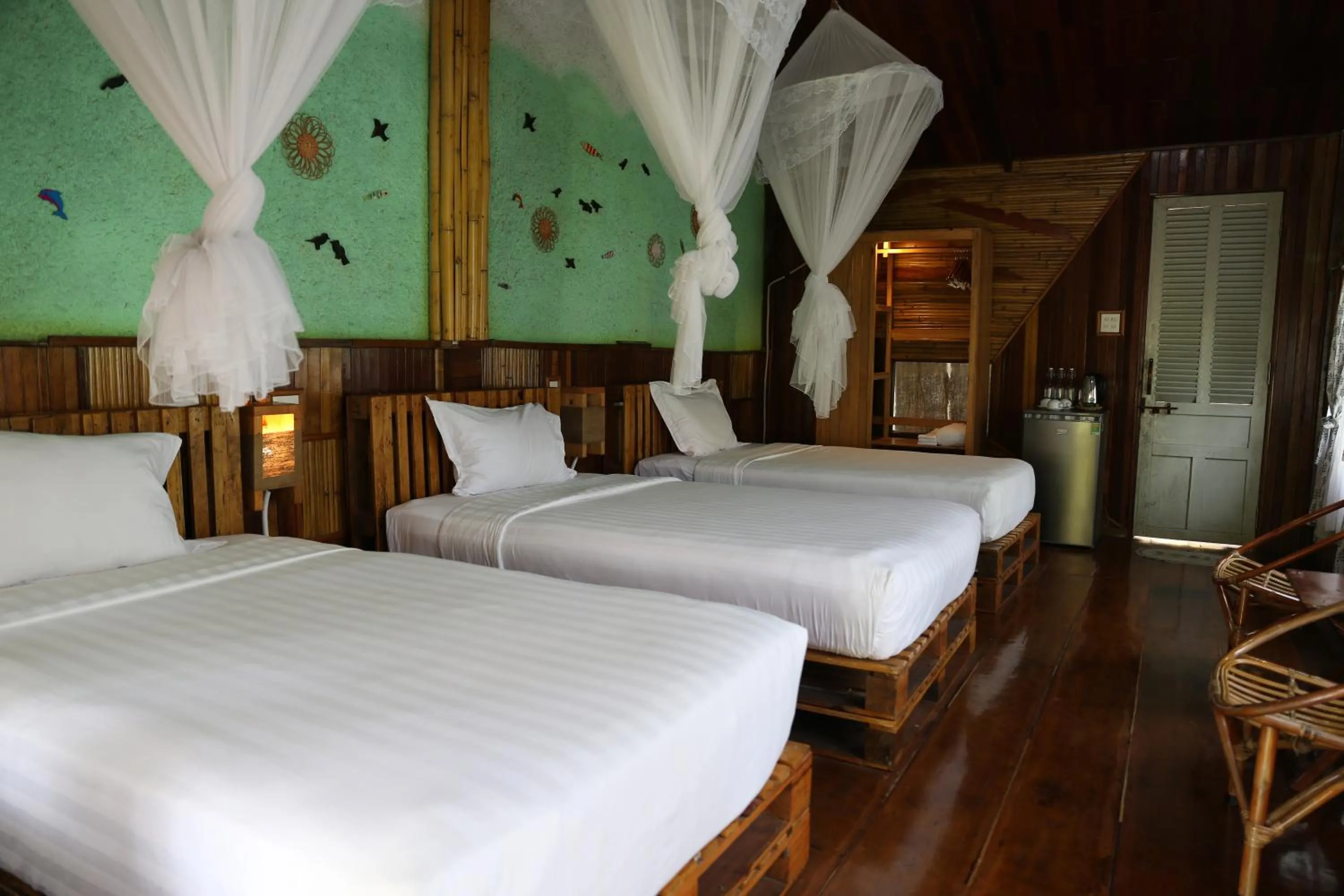 Bed in Vamxang Rustic Home