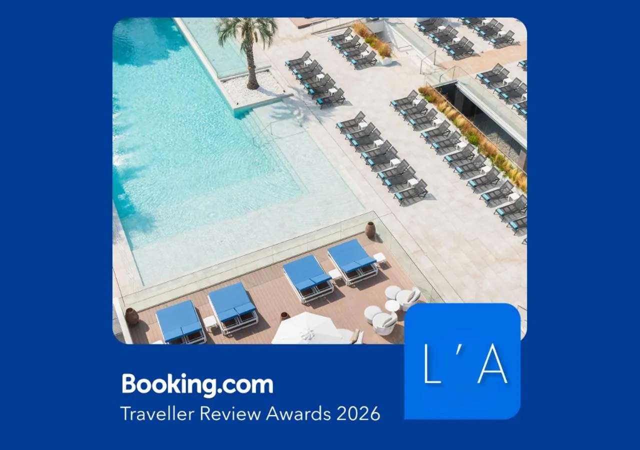 Pool view in L'Azure Hotel 4* Sup