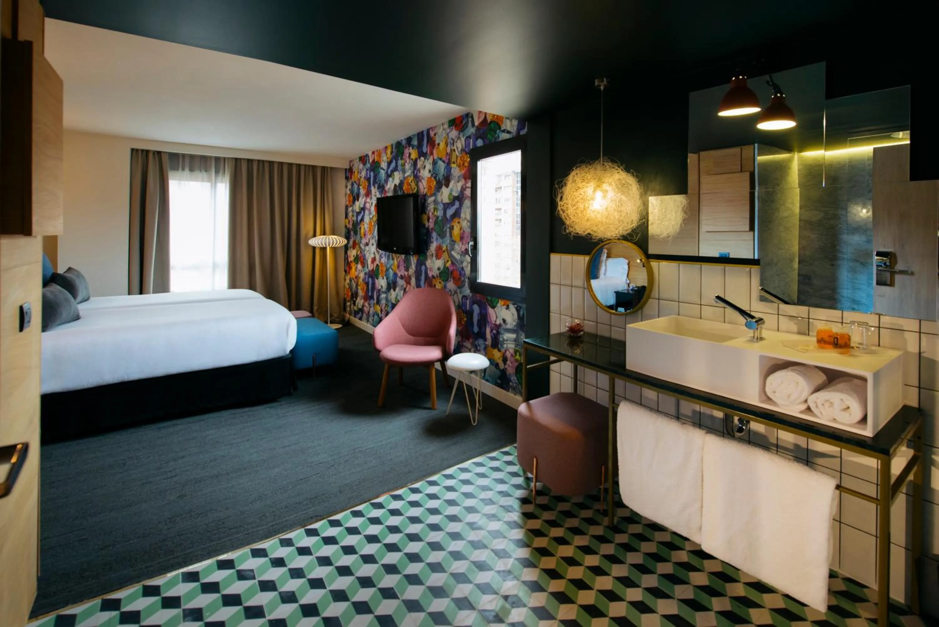 Bed in Hotel Mirador de Chamartín