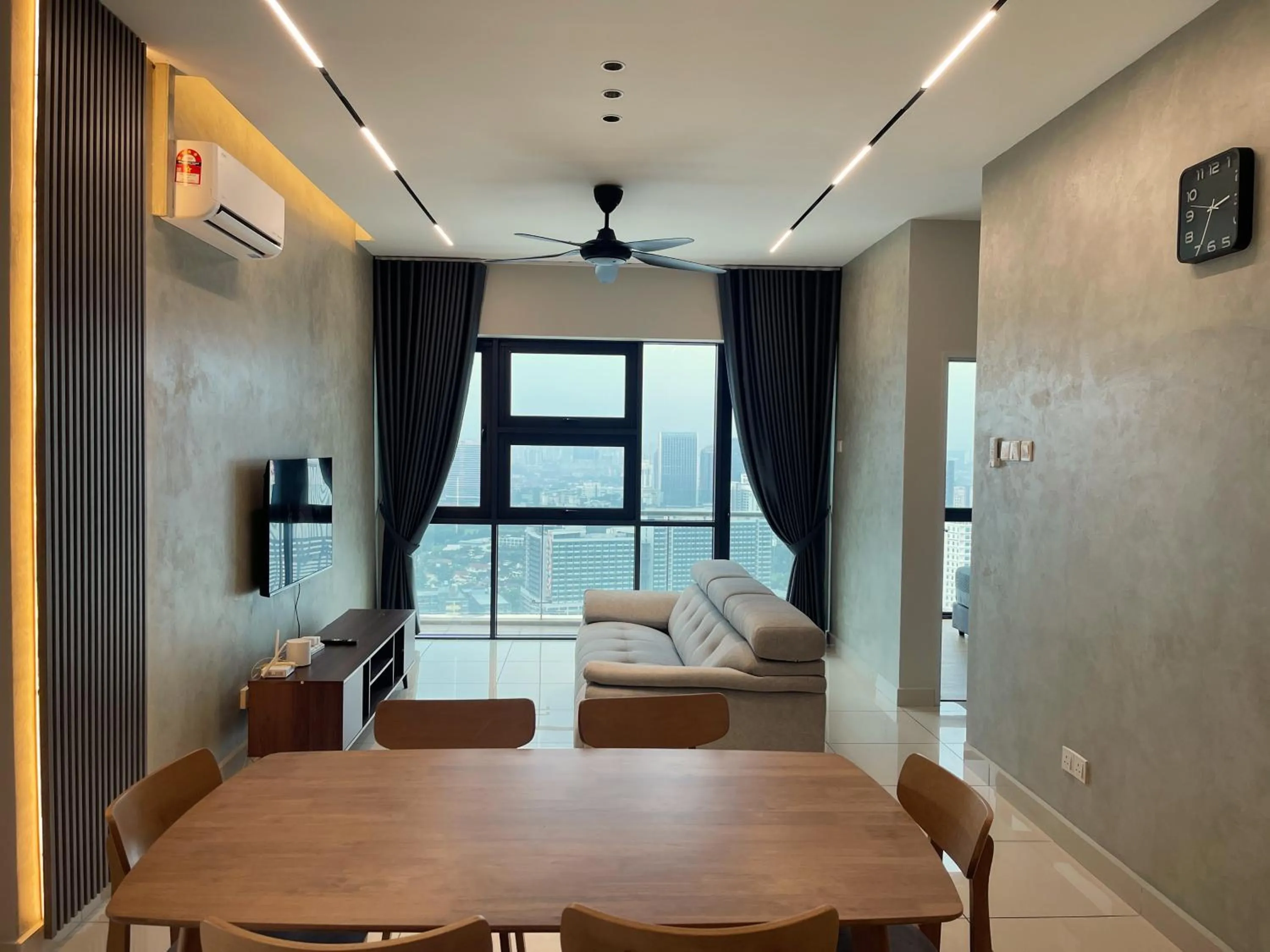 TV and multimedia, Bed in Pacific Tower Petaling Jaya Near Jaya One, University Malaya, Columbia Hospital By My Homez