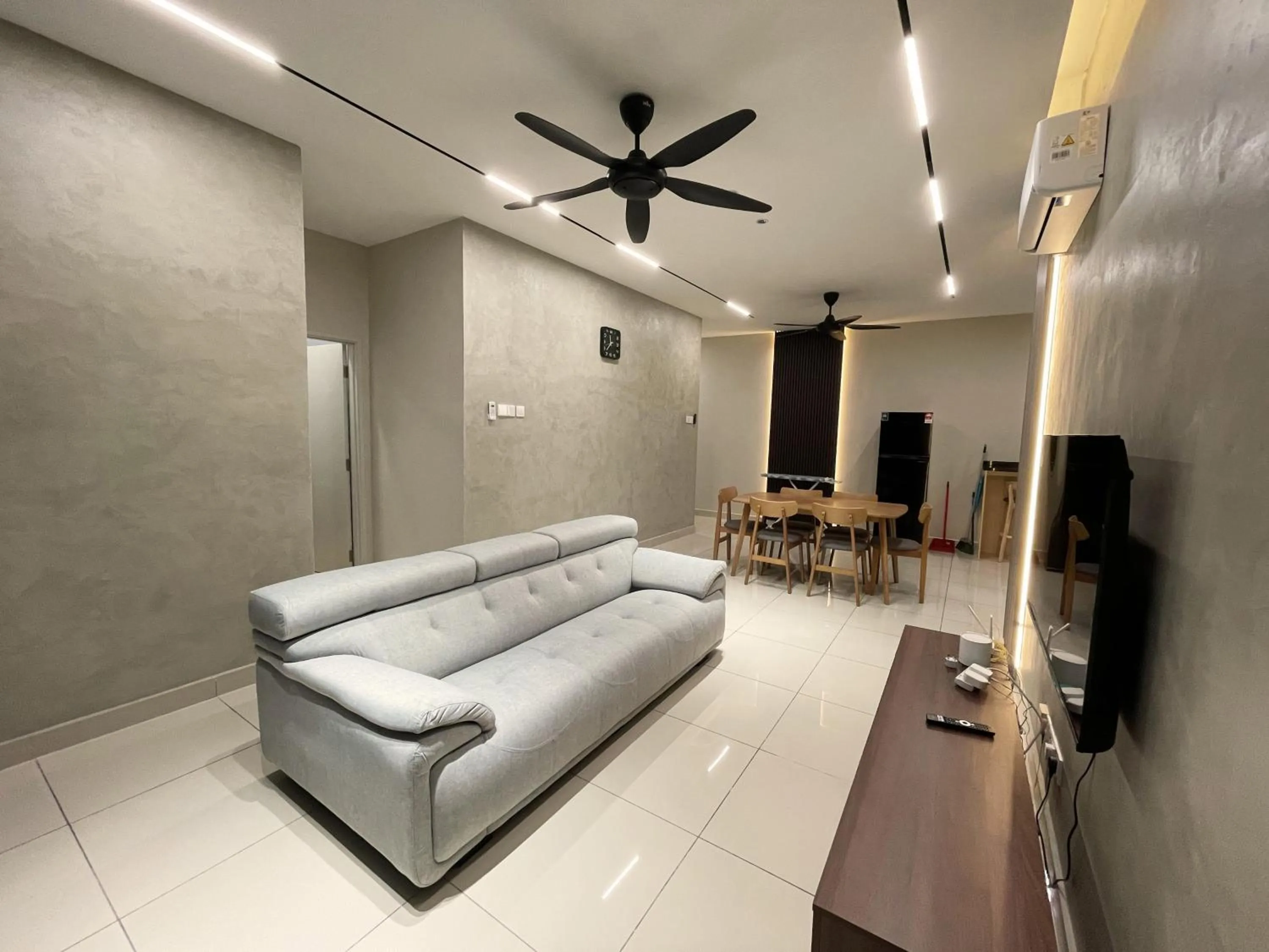 Communal lounge/ TV room in Pacific Tower Petaling Jaya Near Jaya One, University Malaya, Columbia Hospital By My Homez