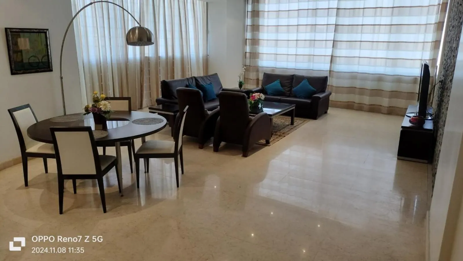 Seating area in Butterfly Residence