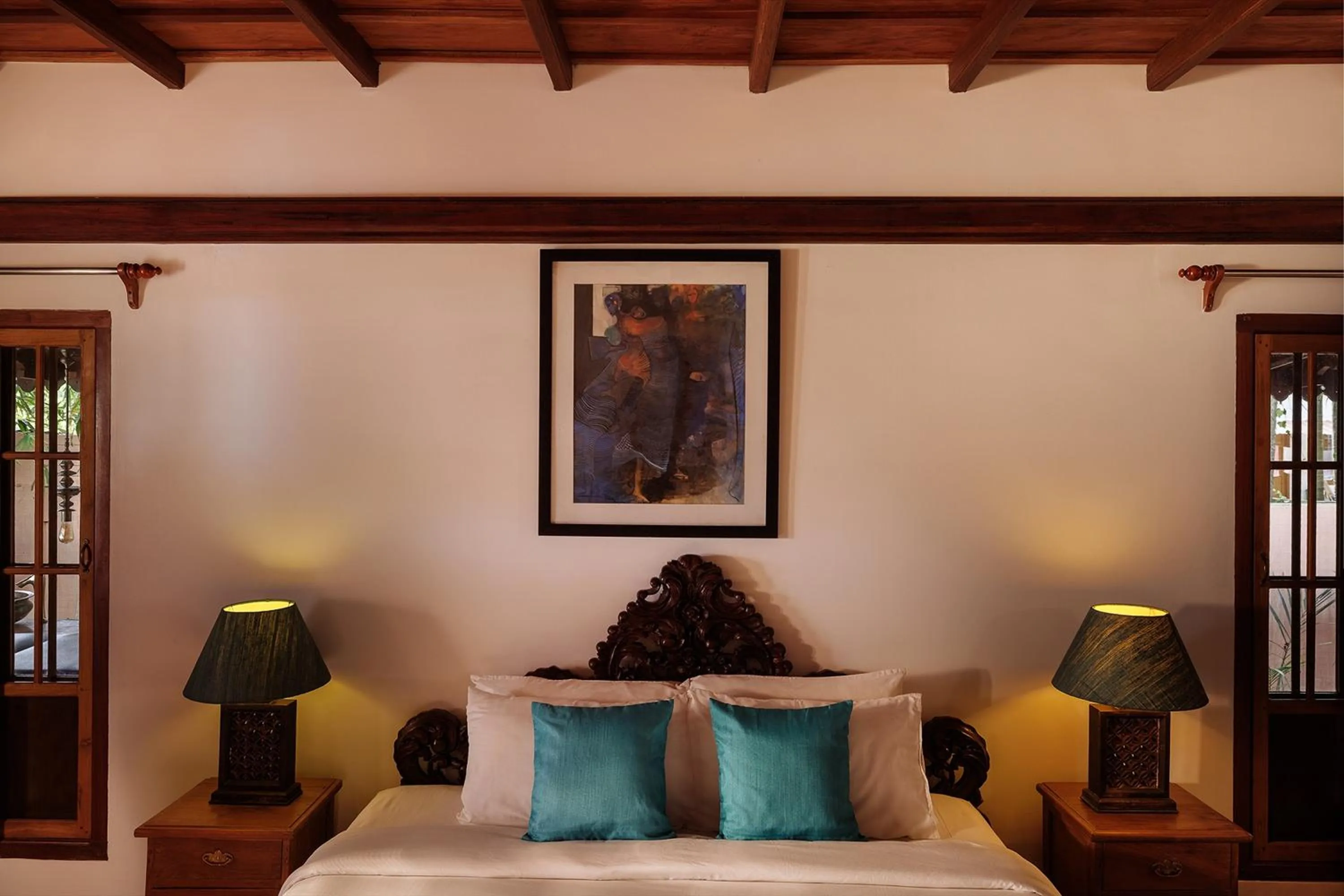 Bed in BluSalzz Villa - Muhamma, Alleppey - Kerala